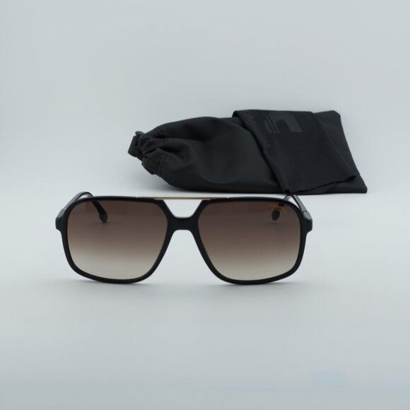 Carrera CARRERA 229/S 0R60 HA Sunglasses Black Brown Aviator Frame Size ONE SIZE - 12 Thumbnail