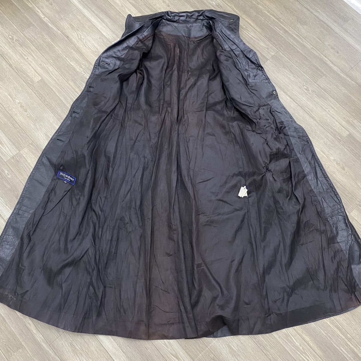 Yves Saint Laurent 90s Yves Saint Laurent Pour Homme Leather Hedi Slimane Coat Size US M / EU 48-50 / 2 - 12 Thumbnail