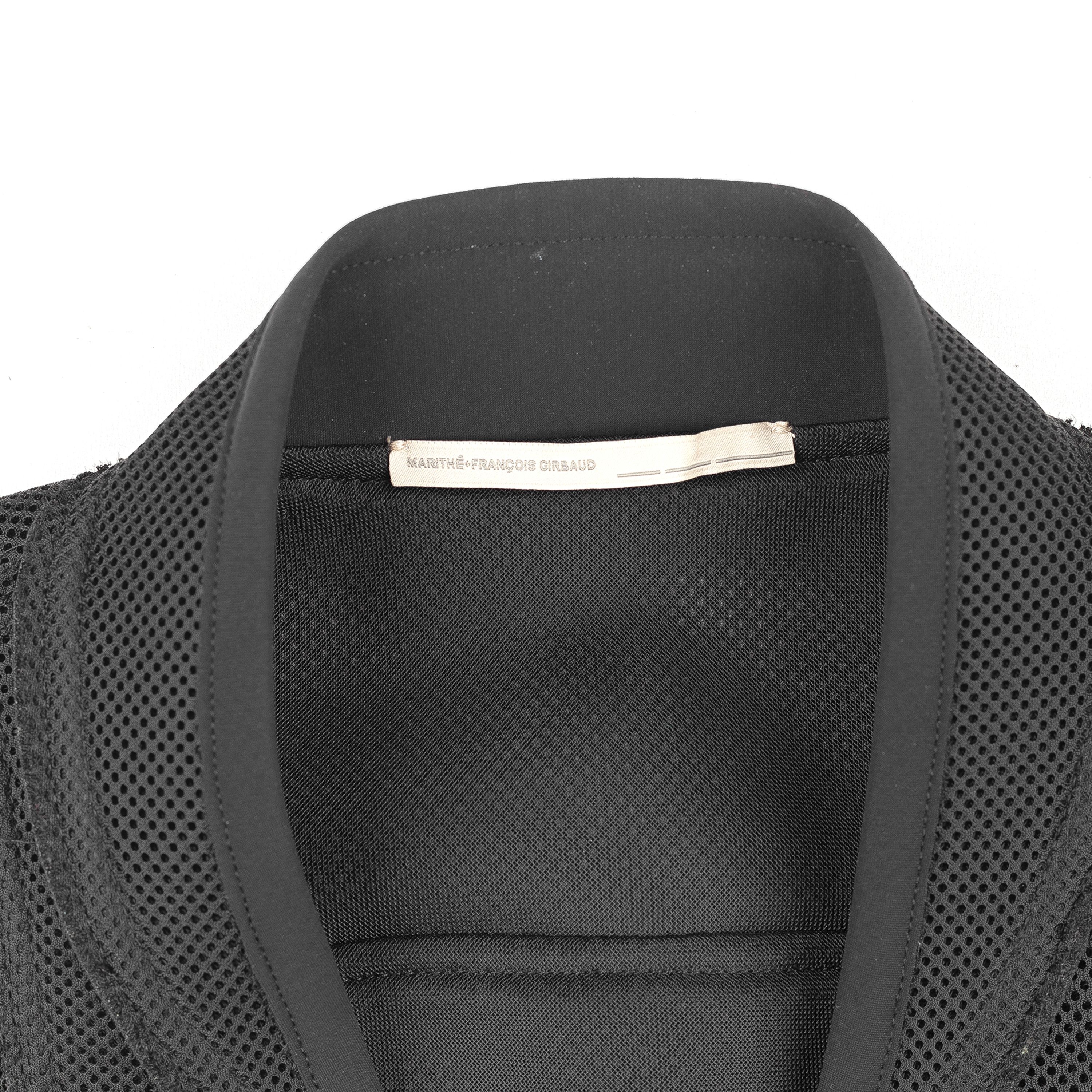 Marithe + Francois Girbaud Marithé François Girbaud Vintage Black Polyester Vest (S) Size S / US 4 / IT 40 - 3 Thumbnail