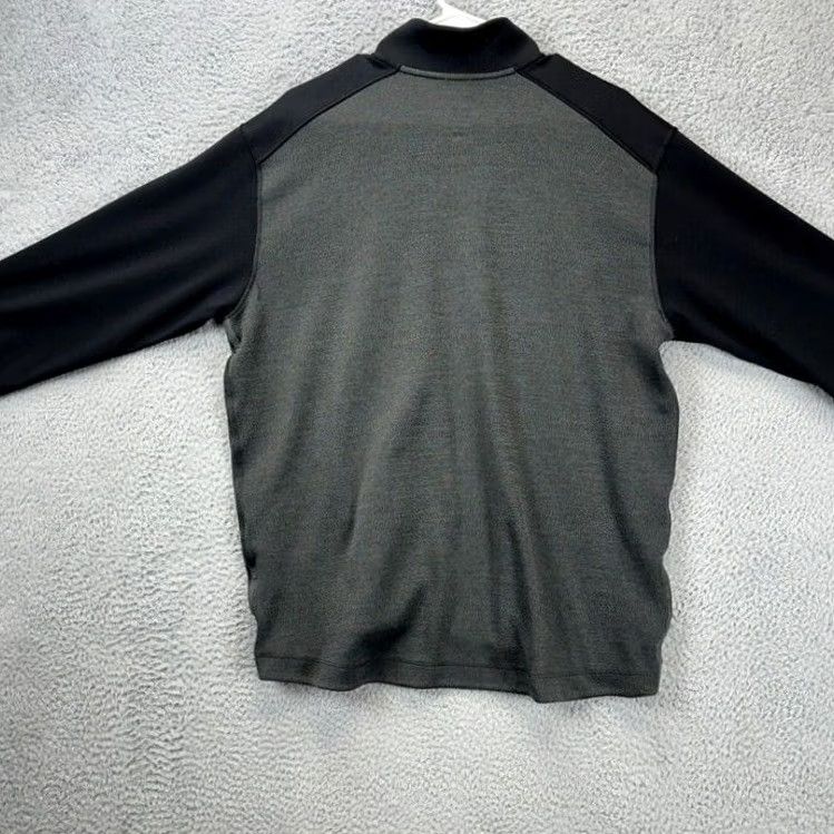 Nike Nike Dri-Fit Grey Colorblock Quarter Zip Pullover Shirt Adult Large Men Size US L / EU 52-54 / 3 - 2 Thumbnail