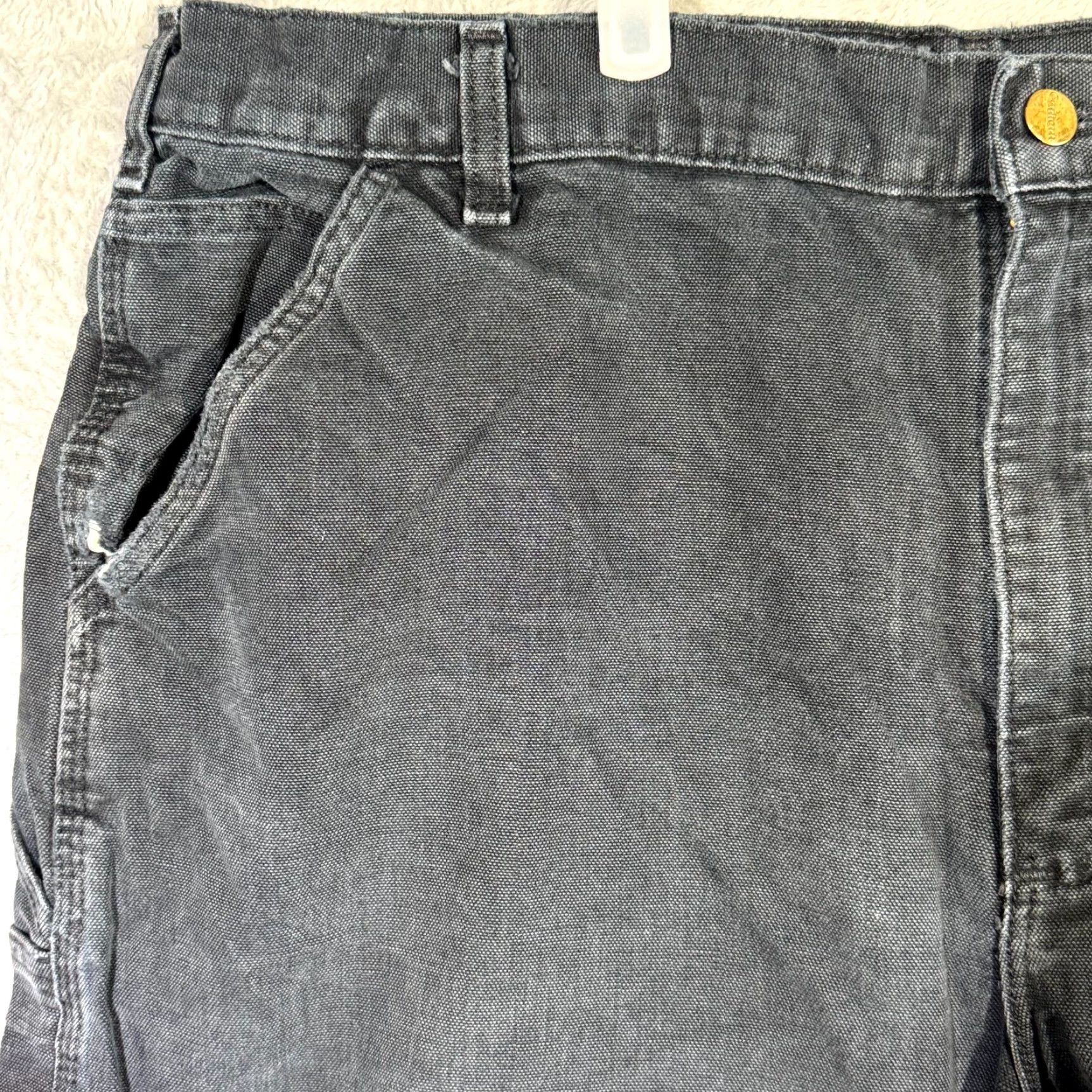 Carhartt Carhartt Jeans Carpenter Jeans 42x32 Black Denim Straight Leg 5-Pocket Mens Carhartt Carpenter Jeans 42x32 Black Denim Straight Leg Size US 42 / EU 58 - 3 Thumbnail
