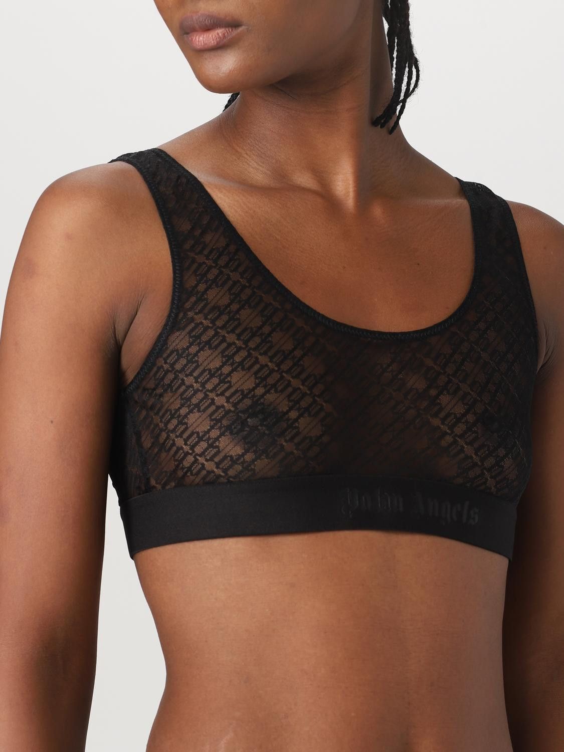 Palm Angels o1y1225 Crop Top in Black Size S / US 4 / IT 40 - 5 Thumbnail