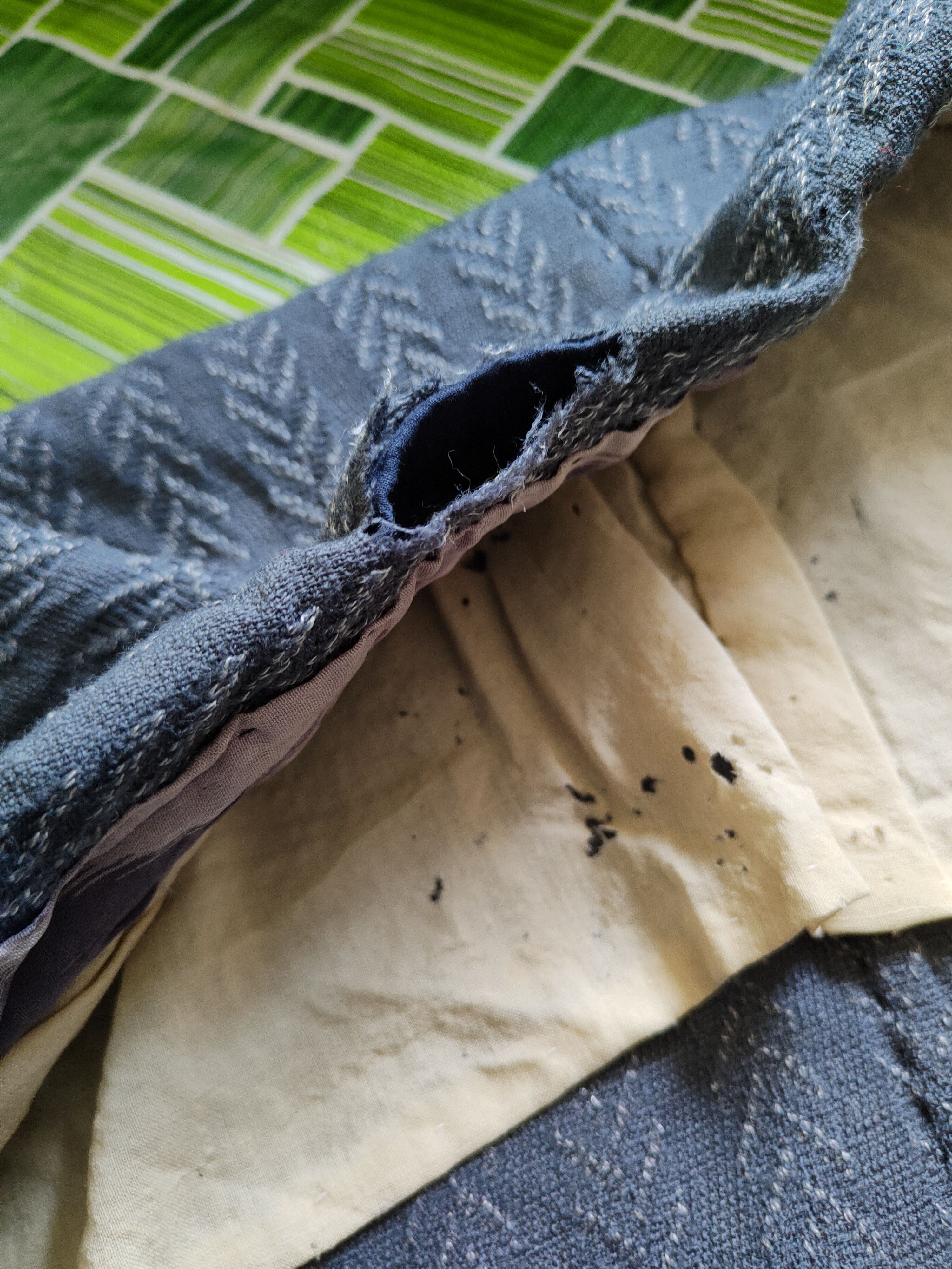 Komono Special Chiyotex vintage japan Dark Gray Kimono #S1364 Size US L / EU 52-54 / 3 - 16 Thumbnail