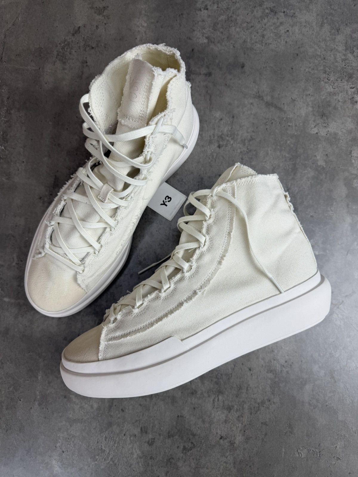 Adidas Adidas Y-3 Nizza High Off White Sneakers Size US 10.5 Size US 10.5 / EU 43-44 - 9 Thumbnail
