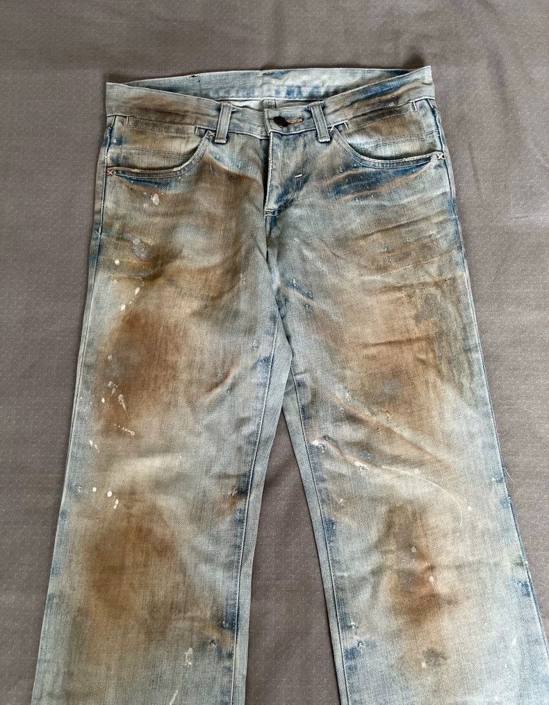 Yohji Yamamoto Vintage Tornado Mart Distressed Denim Pants-2506 Size 30" / US 8 / IT 44 - 2 Thumbnail