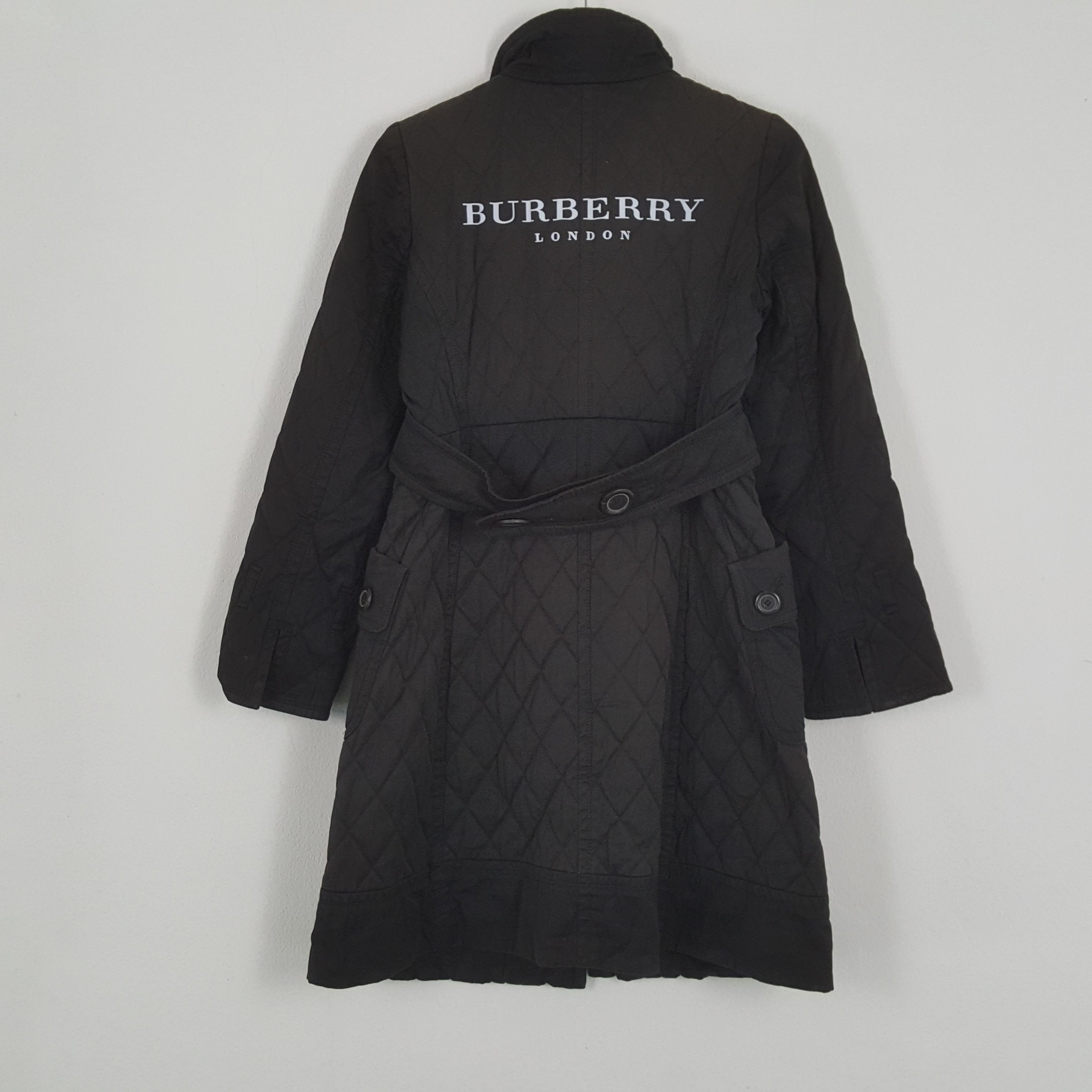 BURBERRY LONDON BLUE LABEL Custom Art Trench Jacket