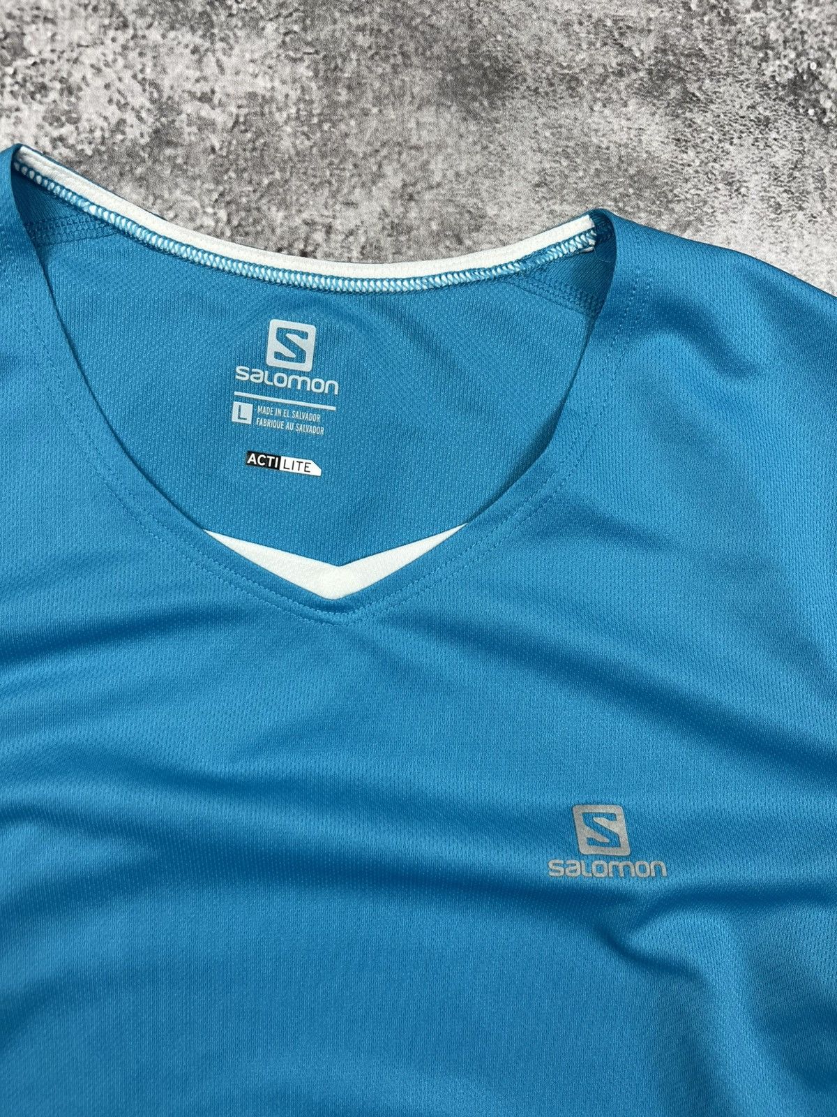 Salomon Salomon Blue T Shirt Tee Womens Size L / US 10 / IT 46 - 2 Thumbnail