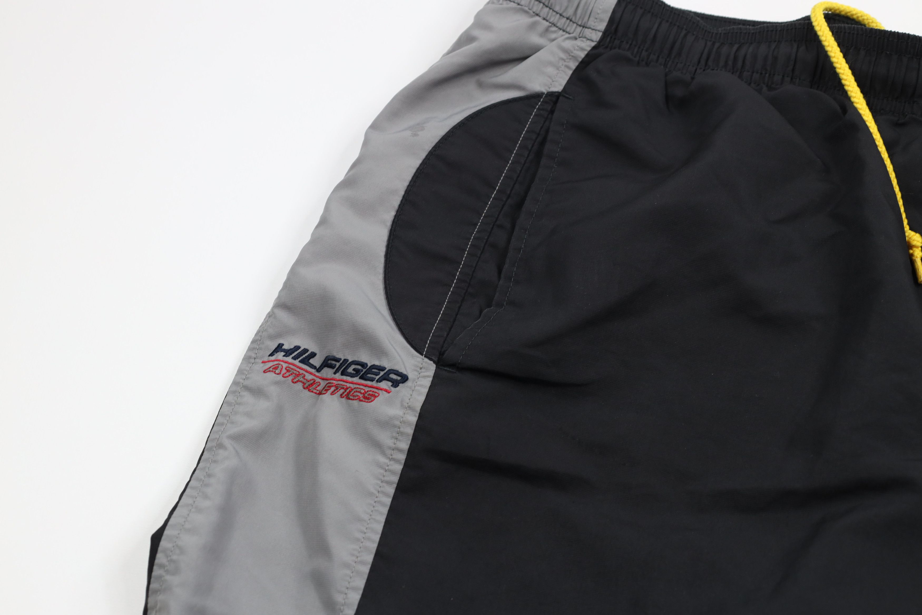 Tommy Hilfiger × Vintage Vintage 90s Tommy Hilfiger Out Lined Wide Leg Pants Black Size US 36 / EU 52 - 8 Thumbnail
