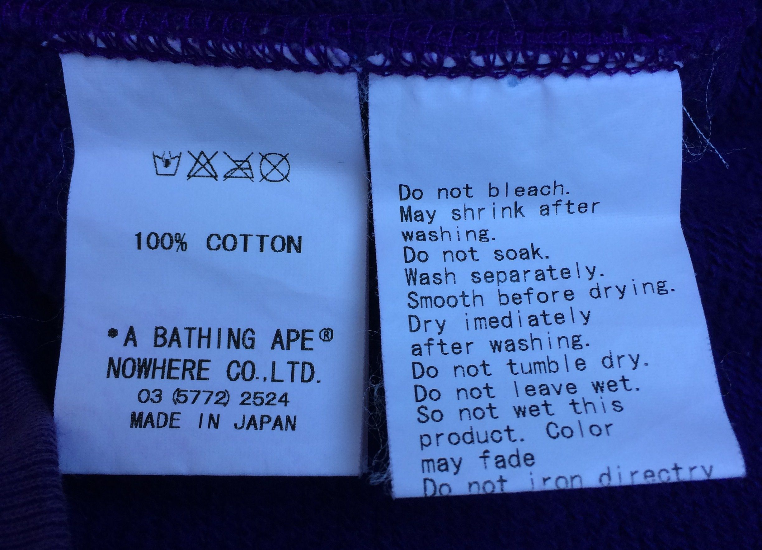 Bape S/S 2006 Bape Purple Camo Shark Hoodie Size US L / EU 52-54 / 3 - 8 Thumbnail