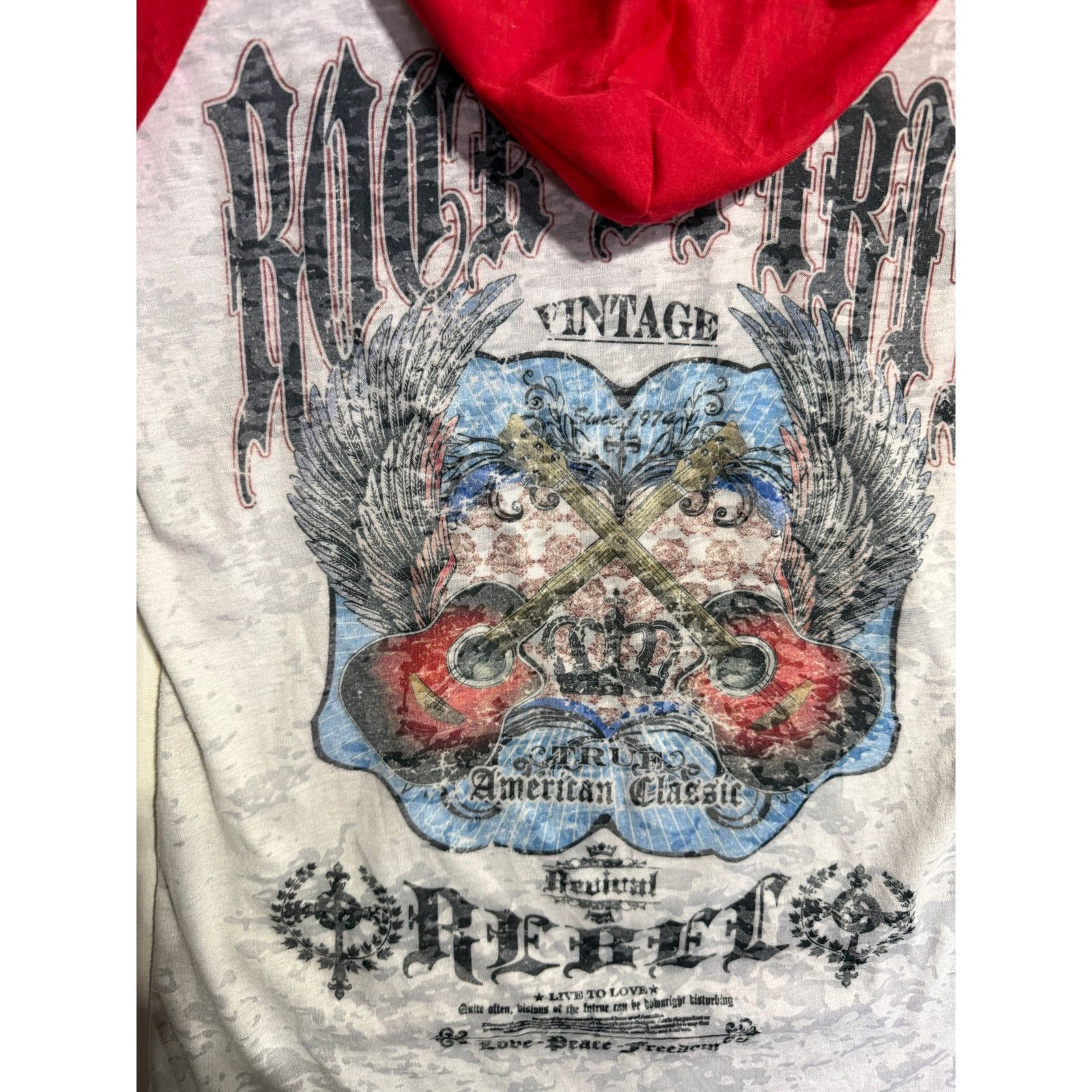 Unowned Buckle Daytrip sz L NWT Burnout Hoodie Graphic Studded Y2K Size L / US 10 / IT 46 - 4 Thumbnail