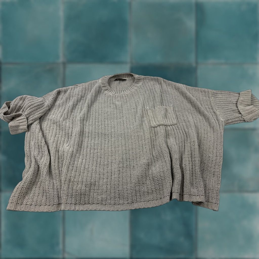 Vintage Davi & Dani Sweater Womens 3XL Gray Chunky Knit Short Sleeve Oversized Pullover Size XXL / US 16-18 / IT 52-54 - 1 Thumbnail