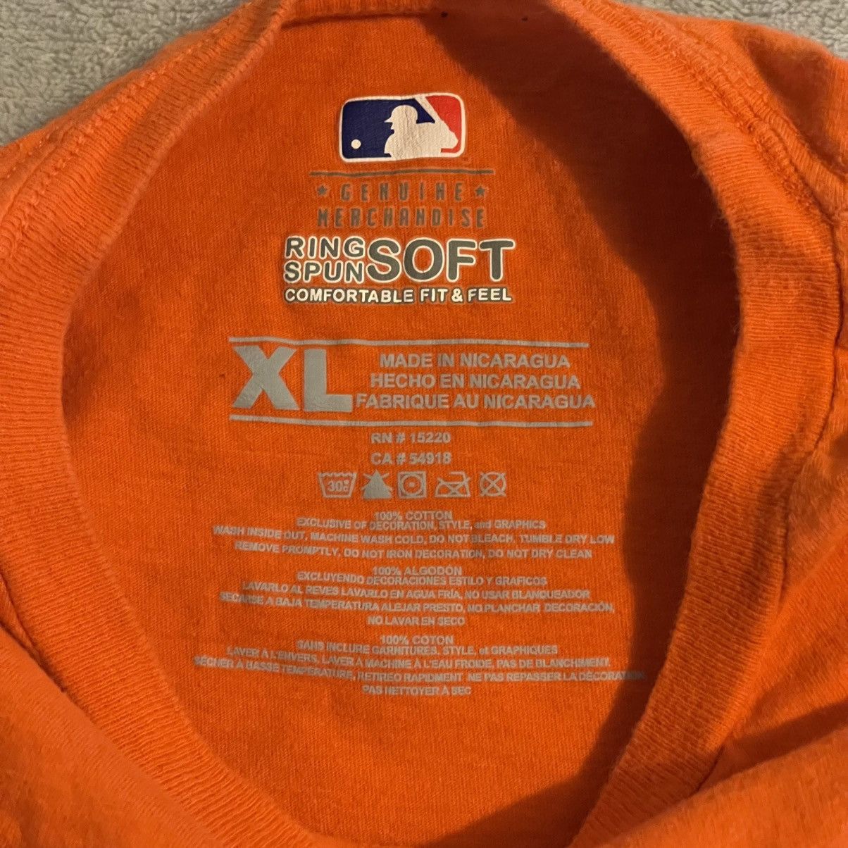 Other San Francisco Giants Shirt Men XL Orange Baseball MLB Tee Size US XL / EU 56 / 4 - 3 Thumbnail