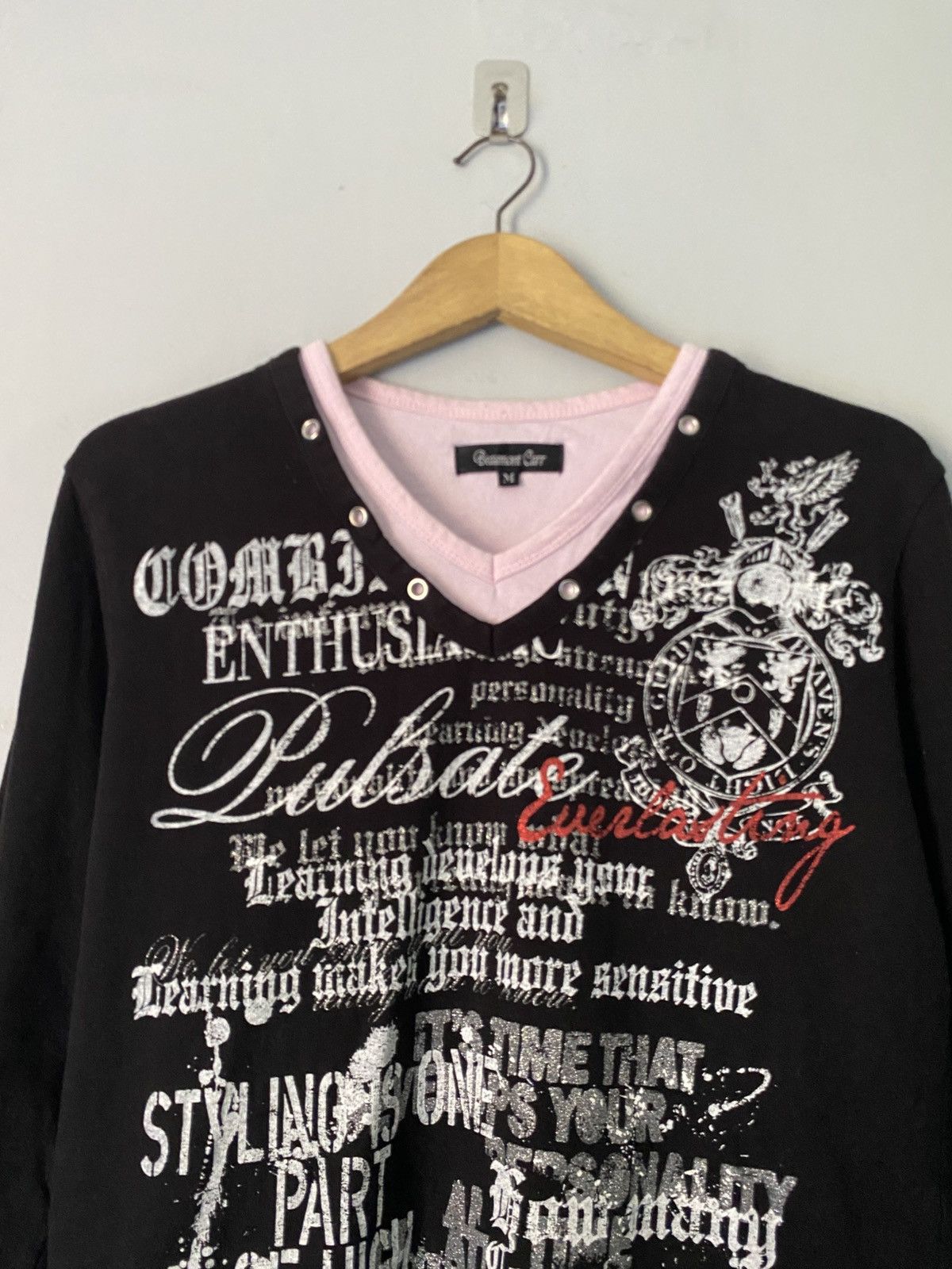 Japanese Brand Vintage beamont carr poem goth longsleeve tshirt vkei style Size US M / EU 48-50 / 2 - 2 Thumbnail
