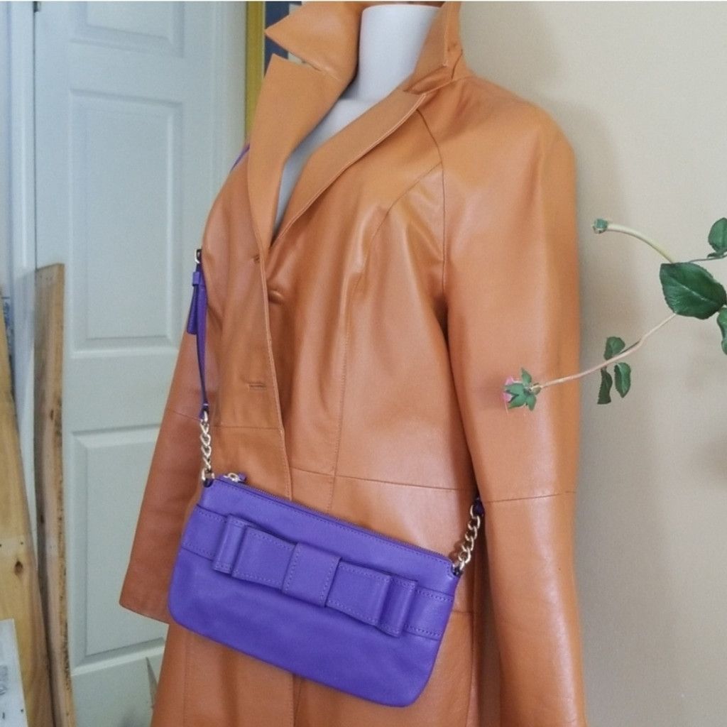 Kate Spade Kate Spade Purple Crossbody Bag with Bow Accent Size ONE SIZE - 6 Thumbnail