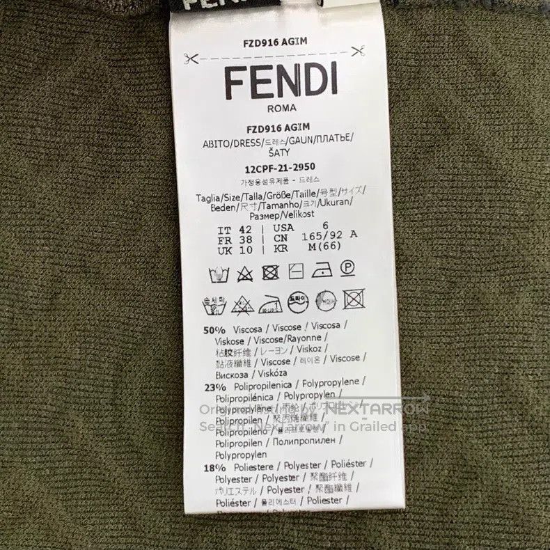 Fendi Fendi Logo letter hidden pattern full-print green jumpsuit Size 27" / US 4 / IT 40 - 8 Thumbnail