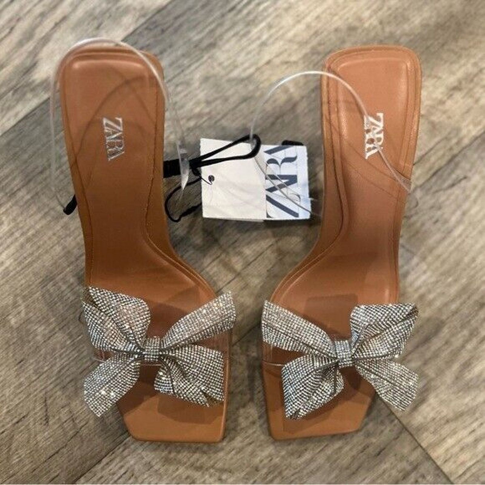 Zara ZARA BLOGGER FAVE!!! Embellished Heels NWT (US 8) Size US 10 / IT 40 - 12 Thumbnail