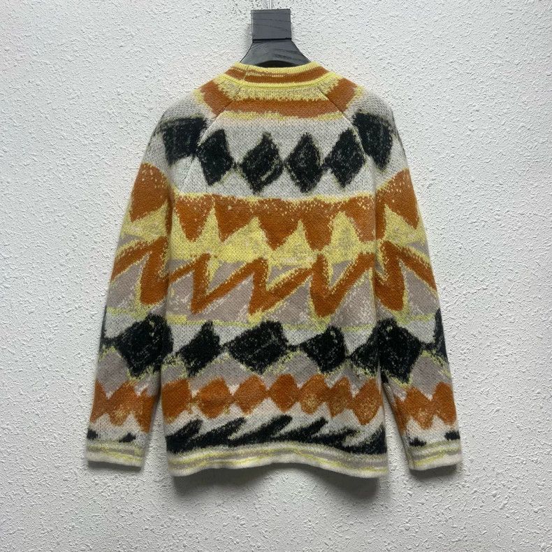 Dior Dior SS24 color-blocked pattern inlaid cashmere sweater Size US XS / EU 42 / 0 - 2 Thumbnail