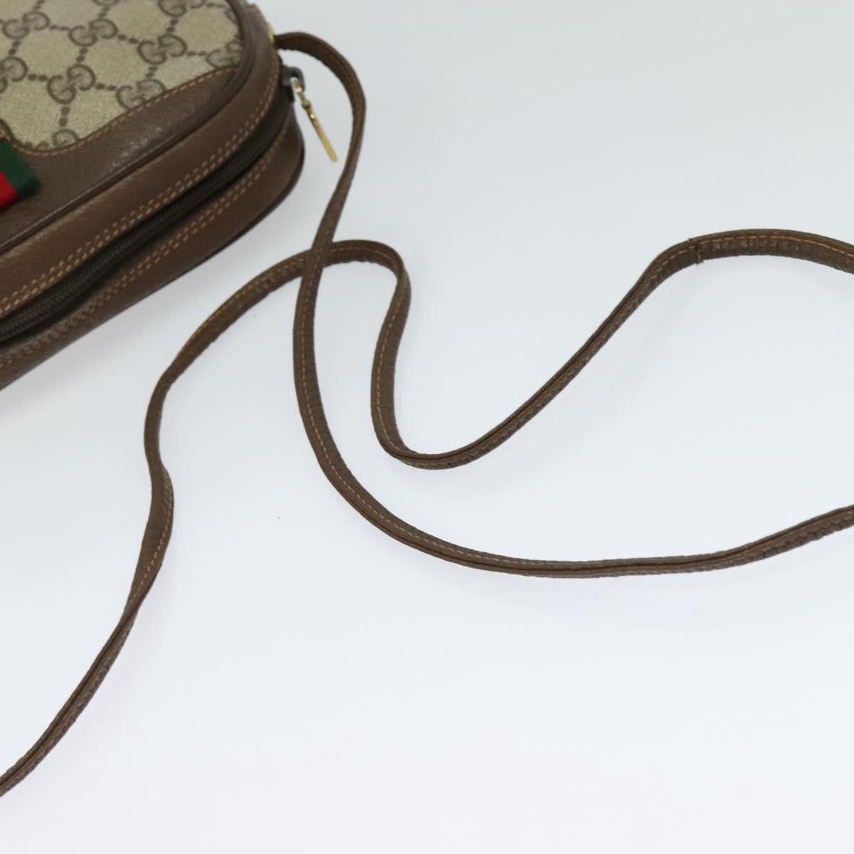 Gucci GUCCI GG Supreme Web Sherry Line Shoulder Bag Pvc Beige 89 Size ONE SIZE - 7 Thumbnail