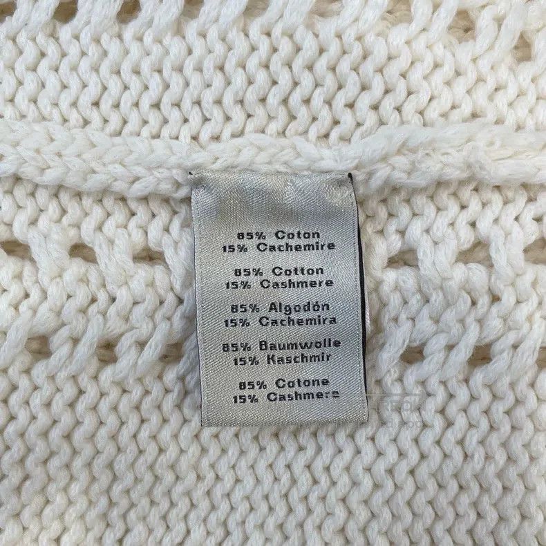 Hermes Hermes Light Beige Openwork Knit Top Size M / US 6-8 / IT 42-44 - 6 Thumbnail