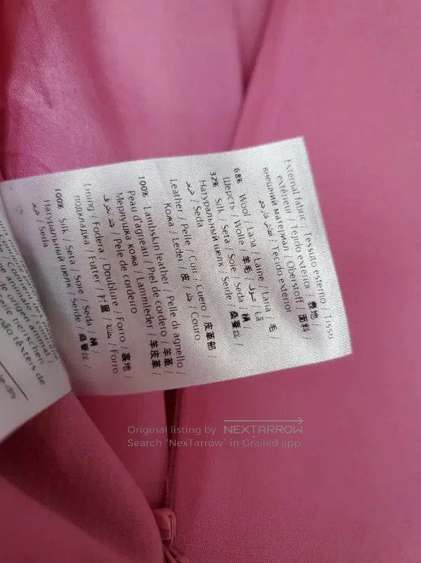 Valentino Valentino Pink Wool Flared Sleeve Dress . Size XS / US 0-2 / IT 36-38 - 2 Thumbnail