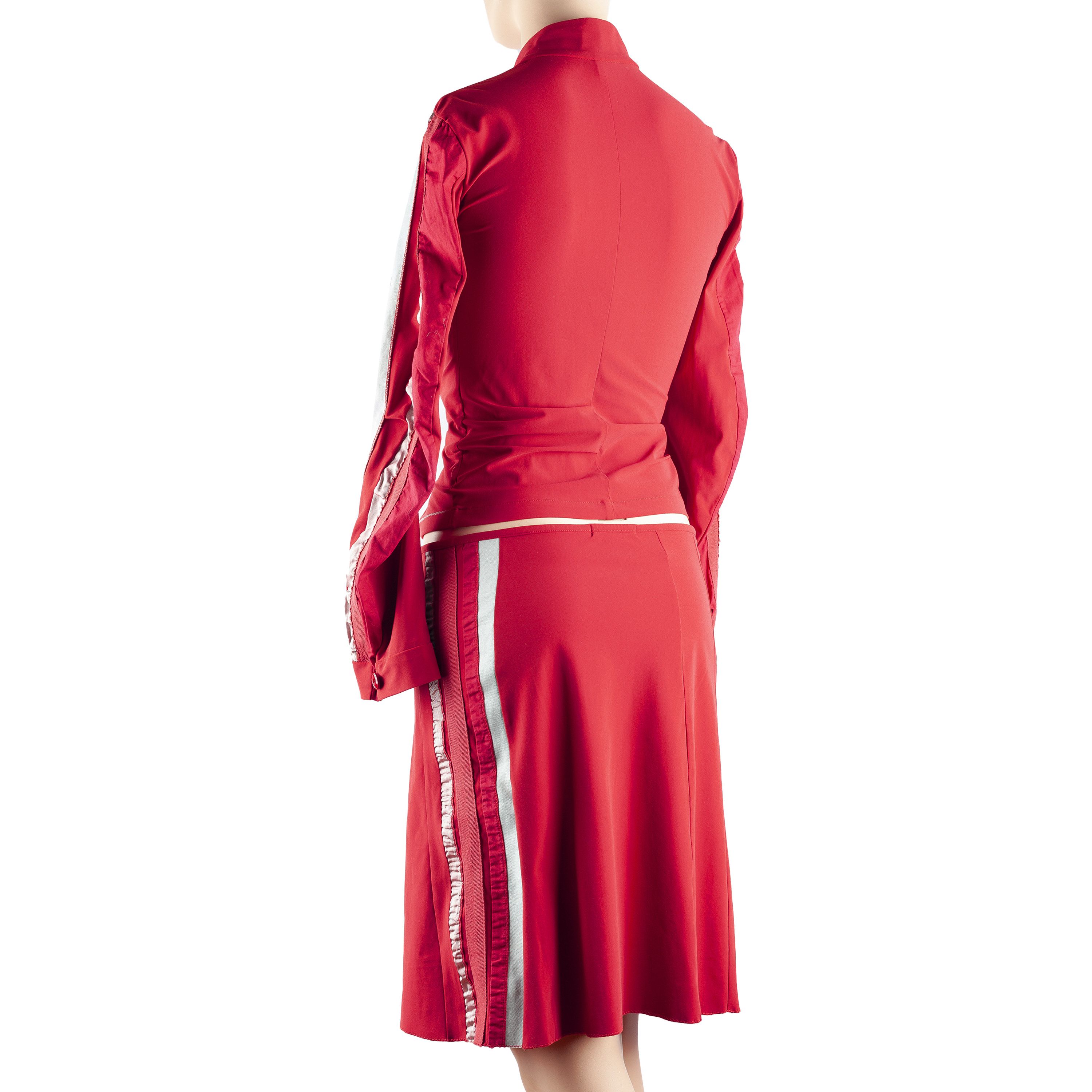 Marithe + Francois Girbaud Marithé François Girbaud Vintage Red/Pink Polyamide Set (M) Size M / US 6-8 / IT 42-44 - 3 Thumbnail