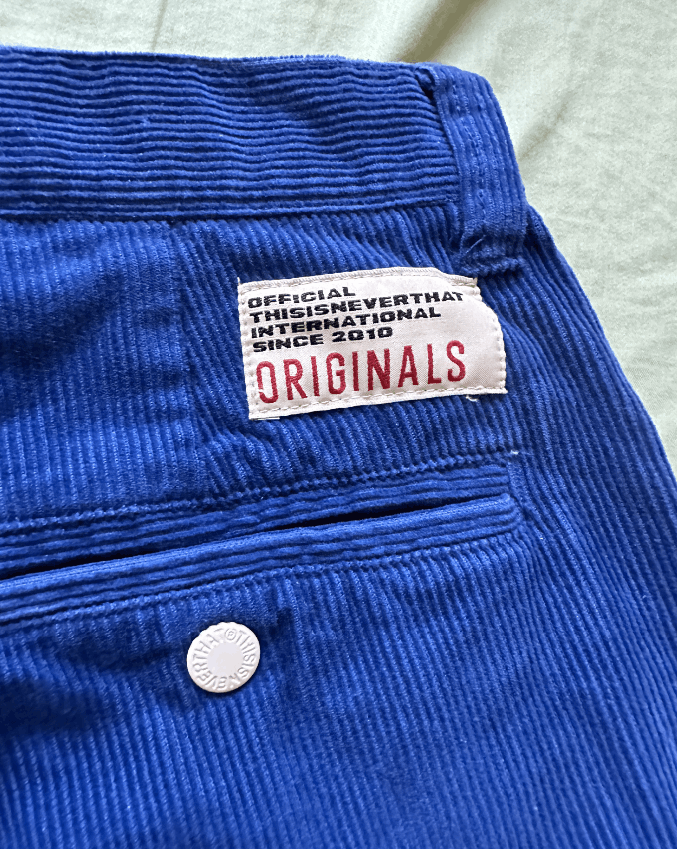 thisisneverthat thisneverthat Blue Corduroy Pant Size US 28 / EU 44 - 5 Thumbnail