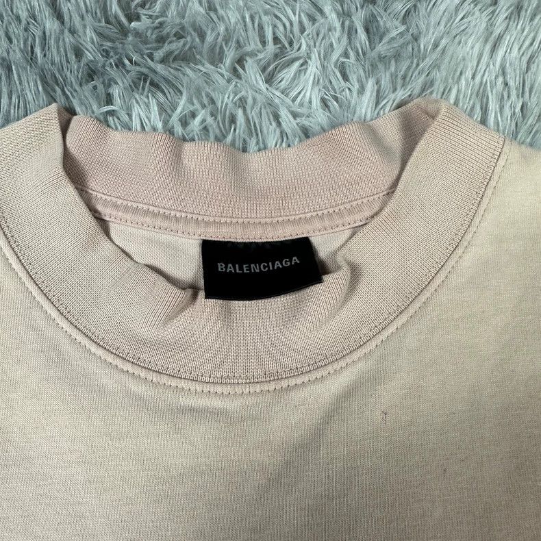 Balenciaga Balenciaga Pink embroidered logo short sleeve T-shirt Size US S / EU 44-46 / 1 - 4 Thumbnail