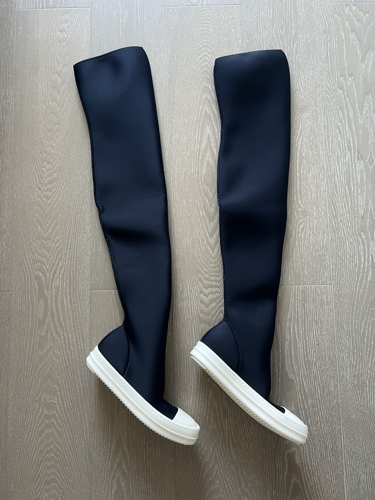 Rick Owens Drkshdw Rick owens drkshdw ramones thigh high sock sz36 Size US 6 / IT 36 - 4 Thumbnail
