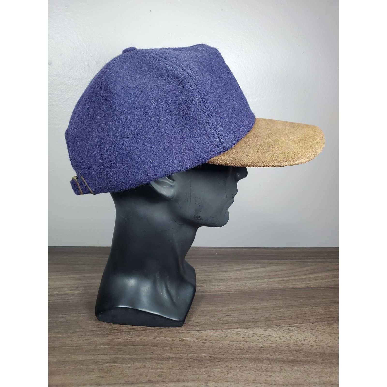 Adventure Bound × Vintage Vintage Leather & Wool Adventure Bound Hat Strapback Cap USA Size ONE SIZE - 7 Thumbnail