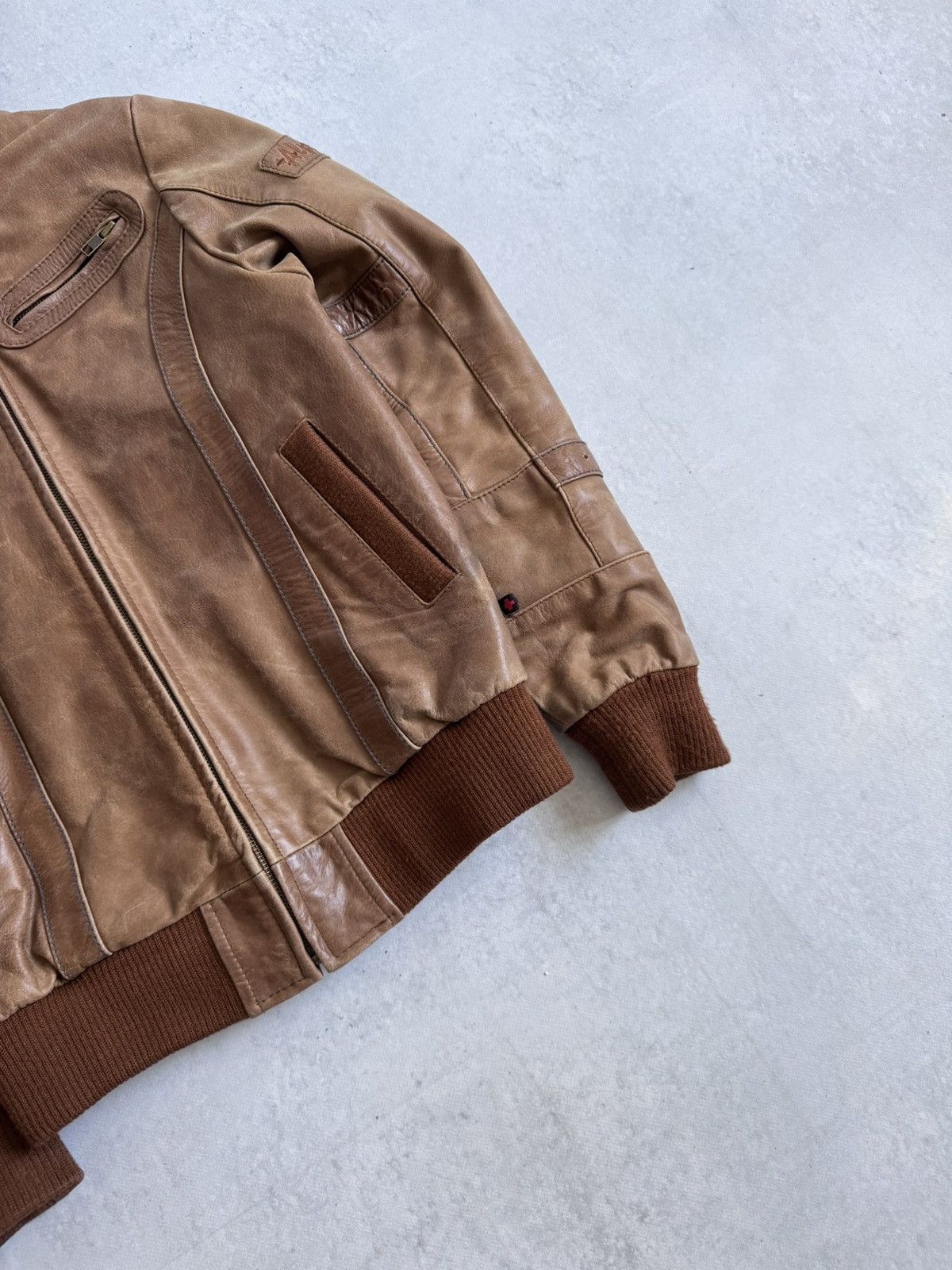 Other Alprausch Vintage 00’s Leather Swiss Style Y2K Unisex Jacket Size M / US 6-8 / IT 42-44 - 5 Thumbnail