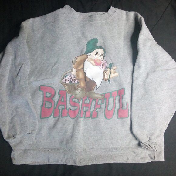 Disney Vintage Disney Snow White Seven Dwarves Bashful Sweatshirt Size US L / EU 52-54 / 3 - 2 Thumbnail