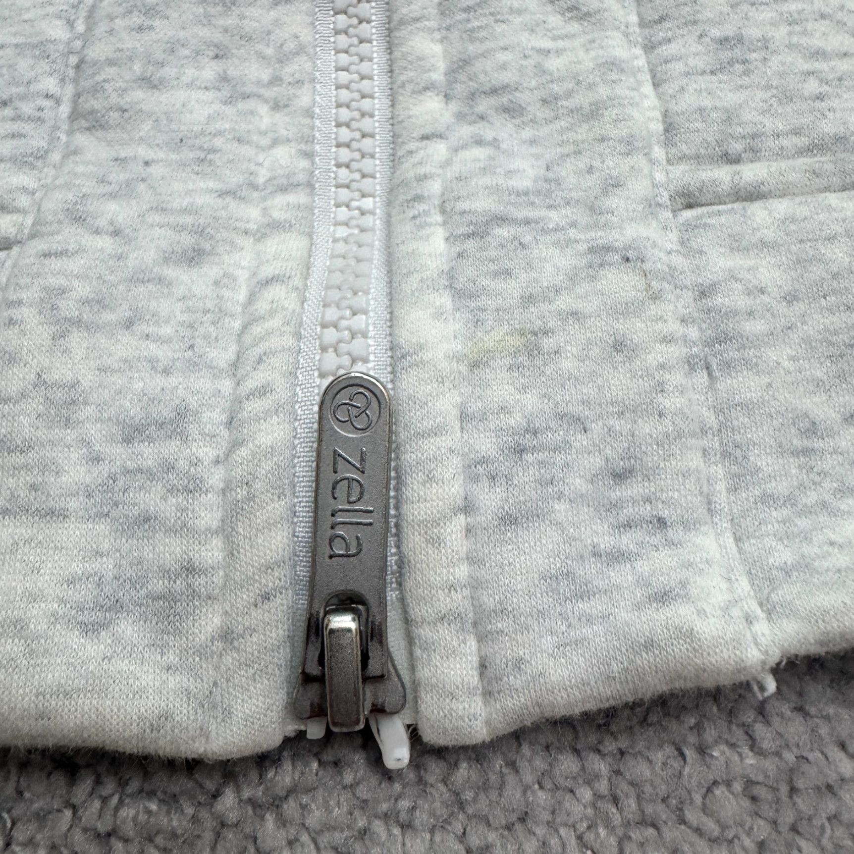 Vintage Zella Full Zip Hoodie Sweatshirt Womens Small Light Gray Fleece Athletic Active Size S / US 4 / IT 40 - 6 Thumbnail