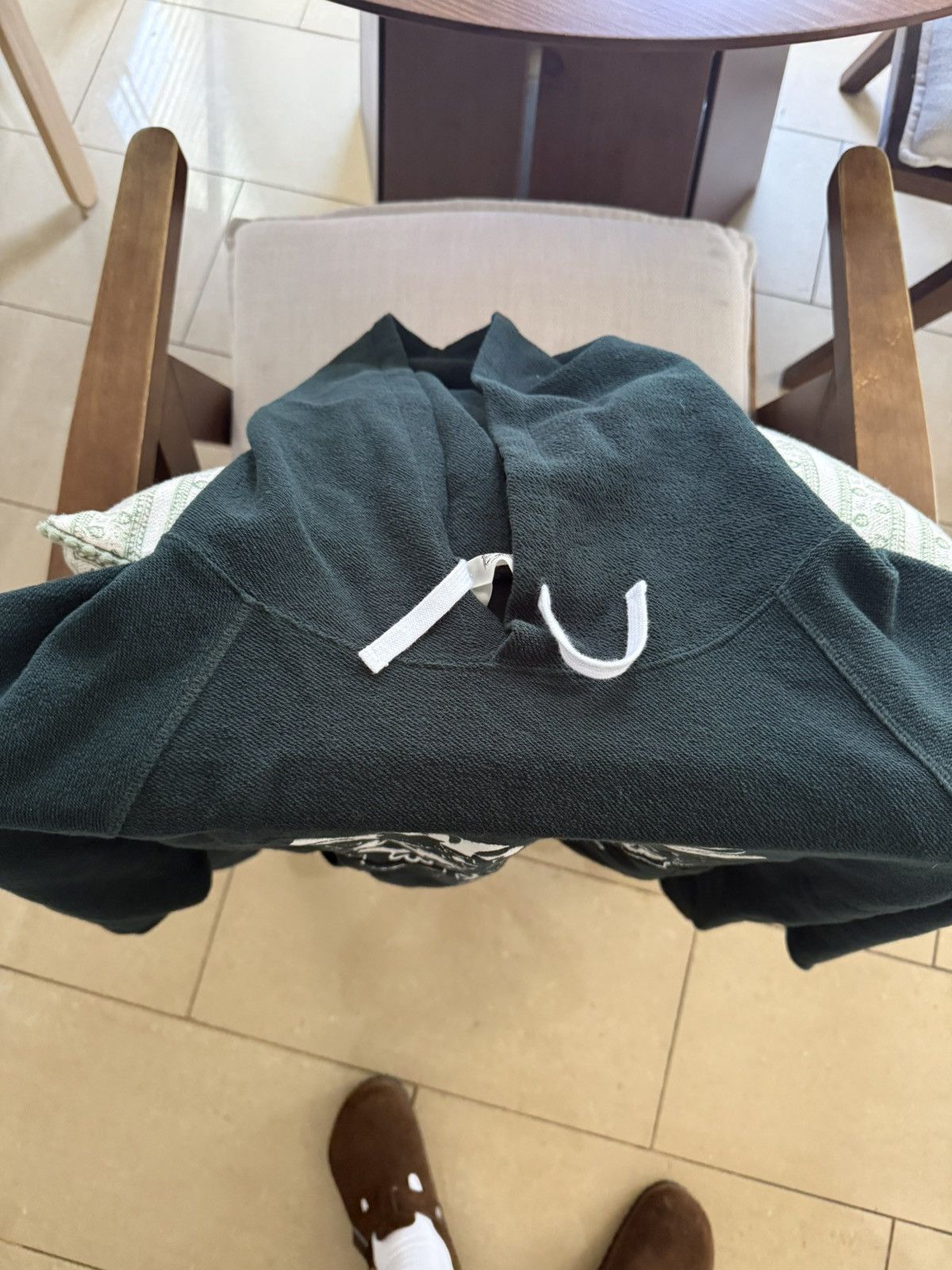 Brain Dead Brain Dead GLOBAL SHOCK HOODIE - FOREST GREEN Size US XL / EU 56 / 4 - 4 Thumbnail