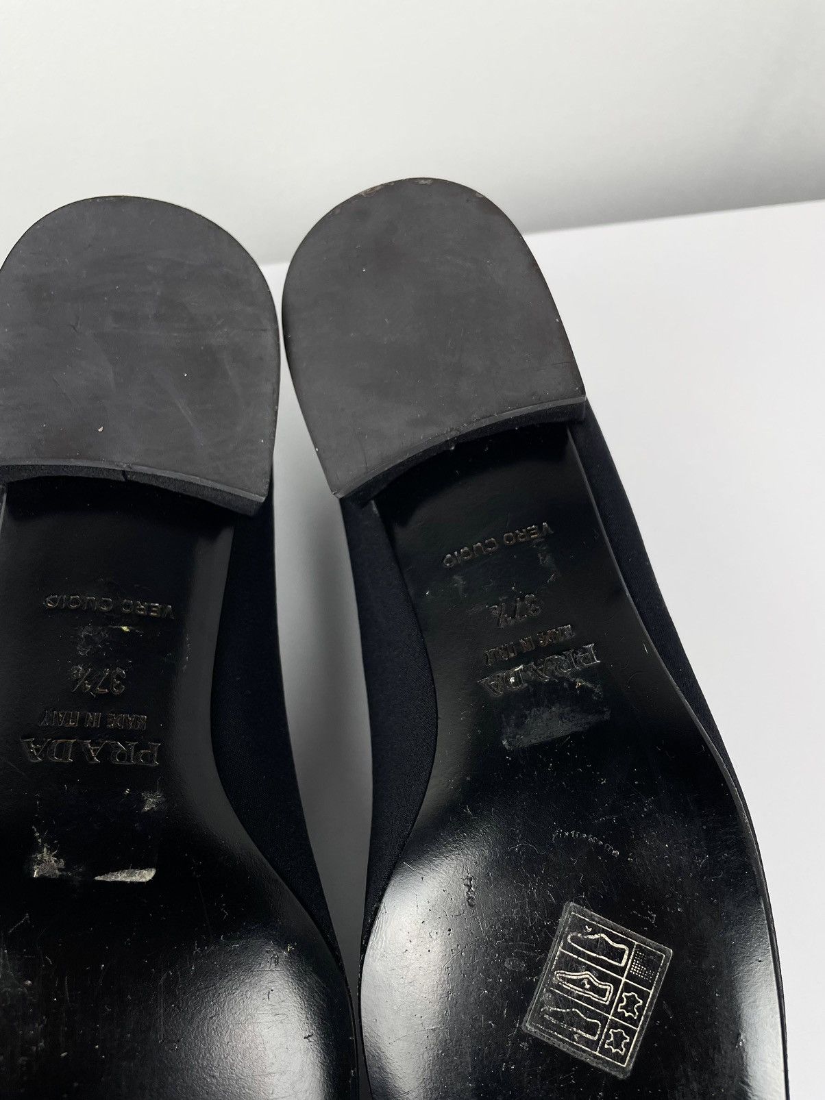 Prada Prada Black Ballet Flats Logo Buckle Loafers Pumps Size US 7 / IT 37 - 11 Thumbnail