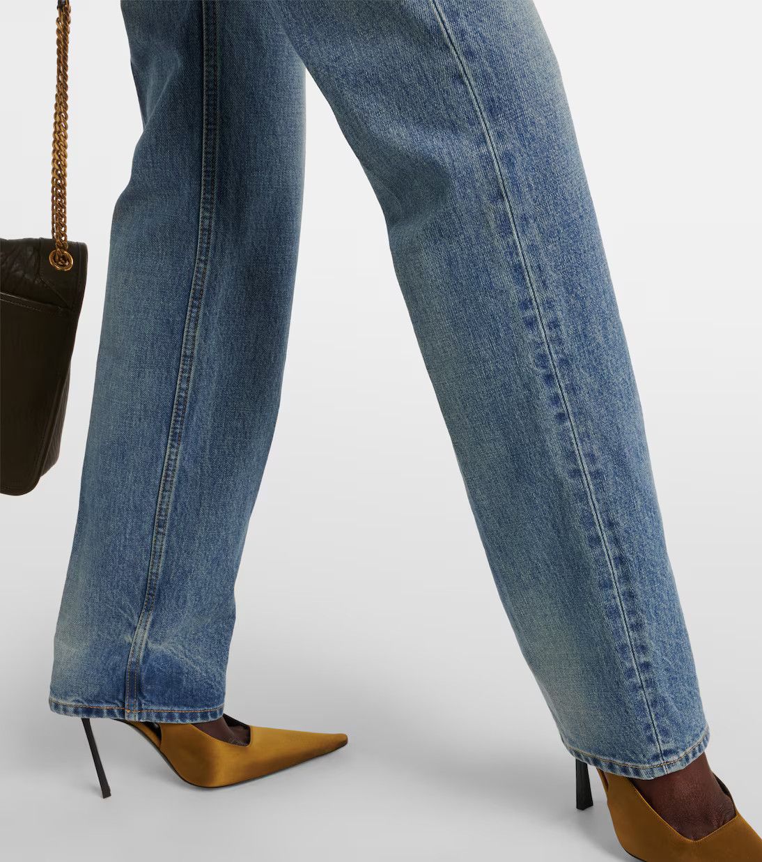 Saint Laurent Paris o1y0126 Denim Pant in Blue Size 29" - 5 Thumbnail