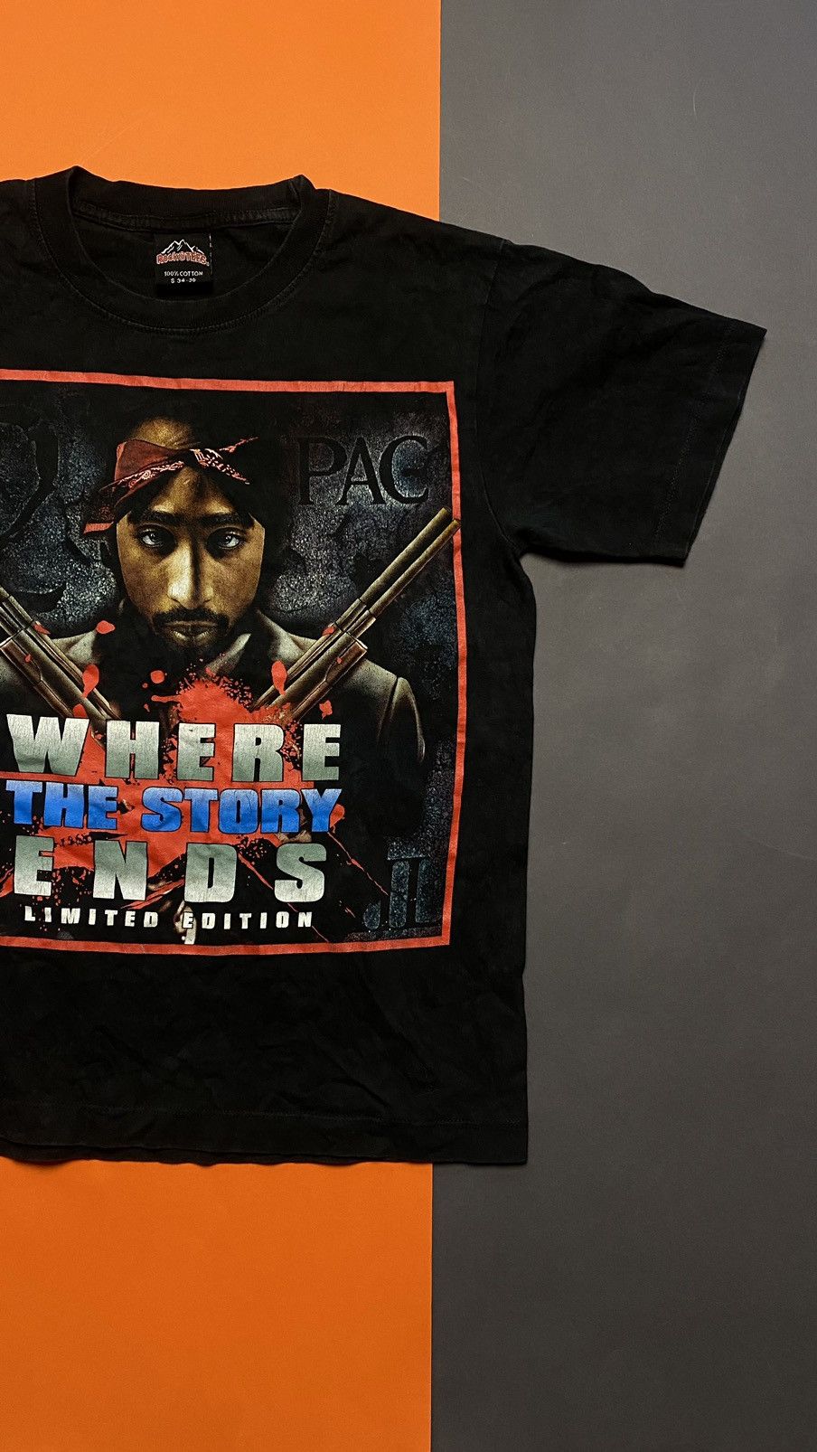Band Tees × Rap Tees × Vintage Vintage 90s 2Pac tee Size US S / EU 44-46 / 1 - 2 Thumbnail