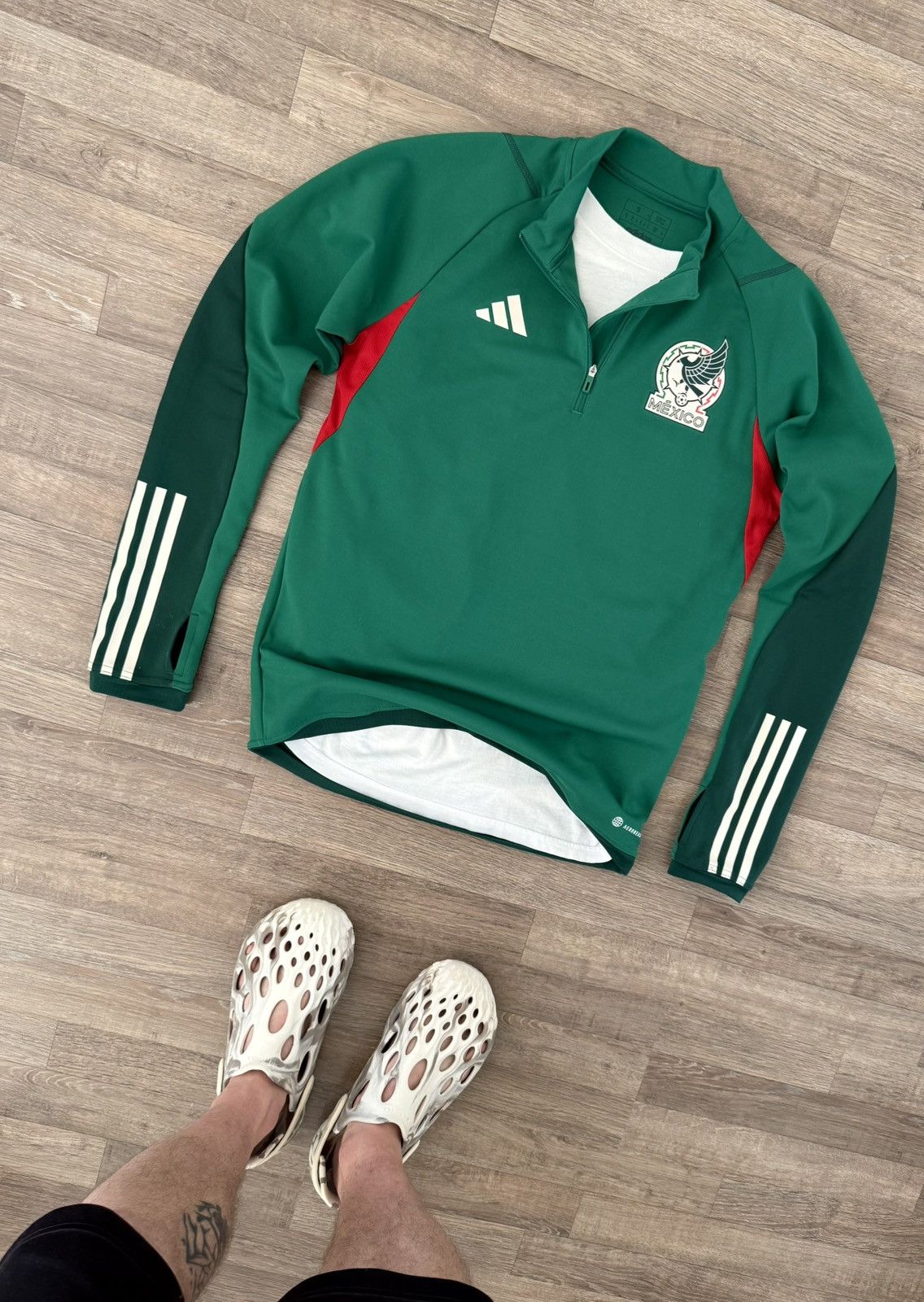 Vintage Adidas Y2K Mexico National Track Soccer Blokecore Jacket Size US S / EU 44-46 / 1 - 1 Thumbnail