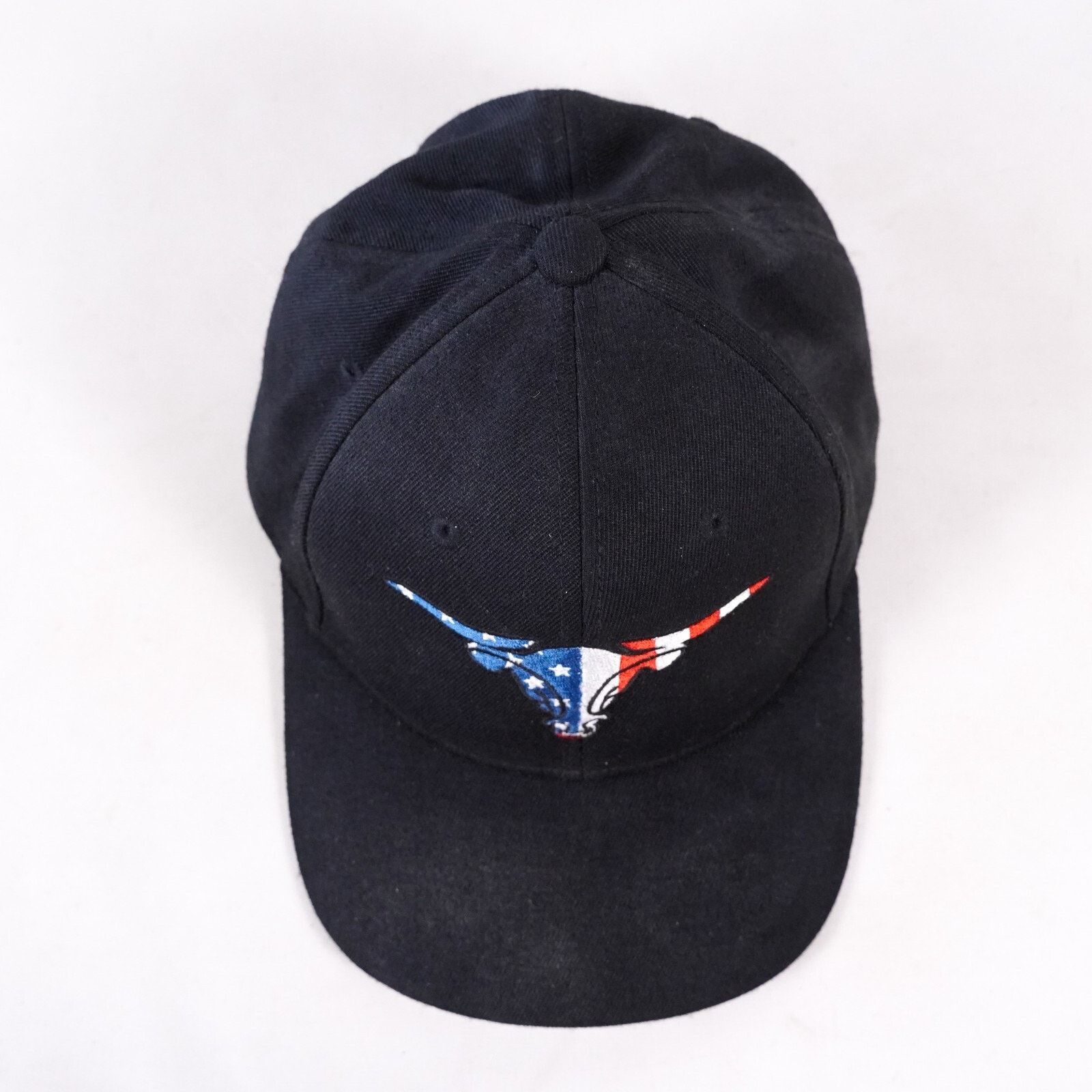 Other Flexfit USA American Flag Bull Cow Fit Baseball Hat Cap Blk Size ONE SIZE - 6 Thumbnail