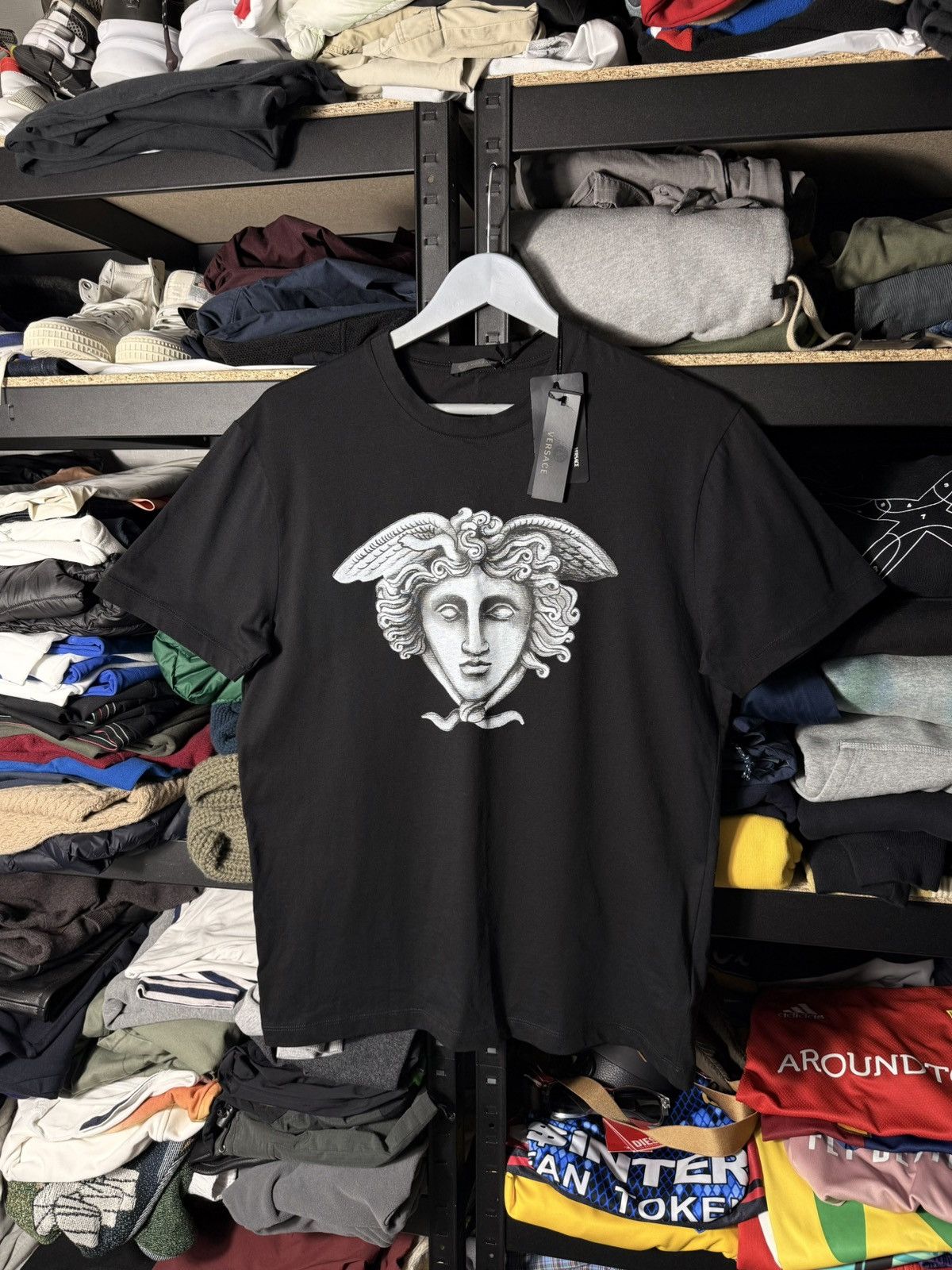 Versace NWT Versace Medusa Head T-Shirt Black Graphic Tee Cotton L Size US L / EU 52-54 / 3 - 2 Thumbnail