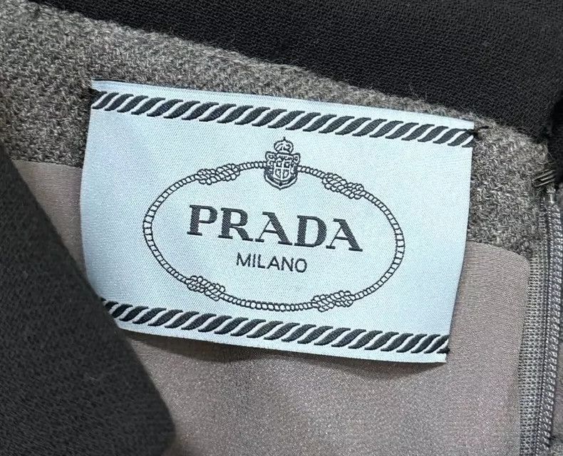 Prada Prada Collared Dress with Flare Skirt-2506 Size S / US 4 / IT 40 - 6 Thumbnail
