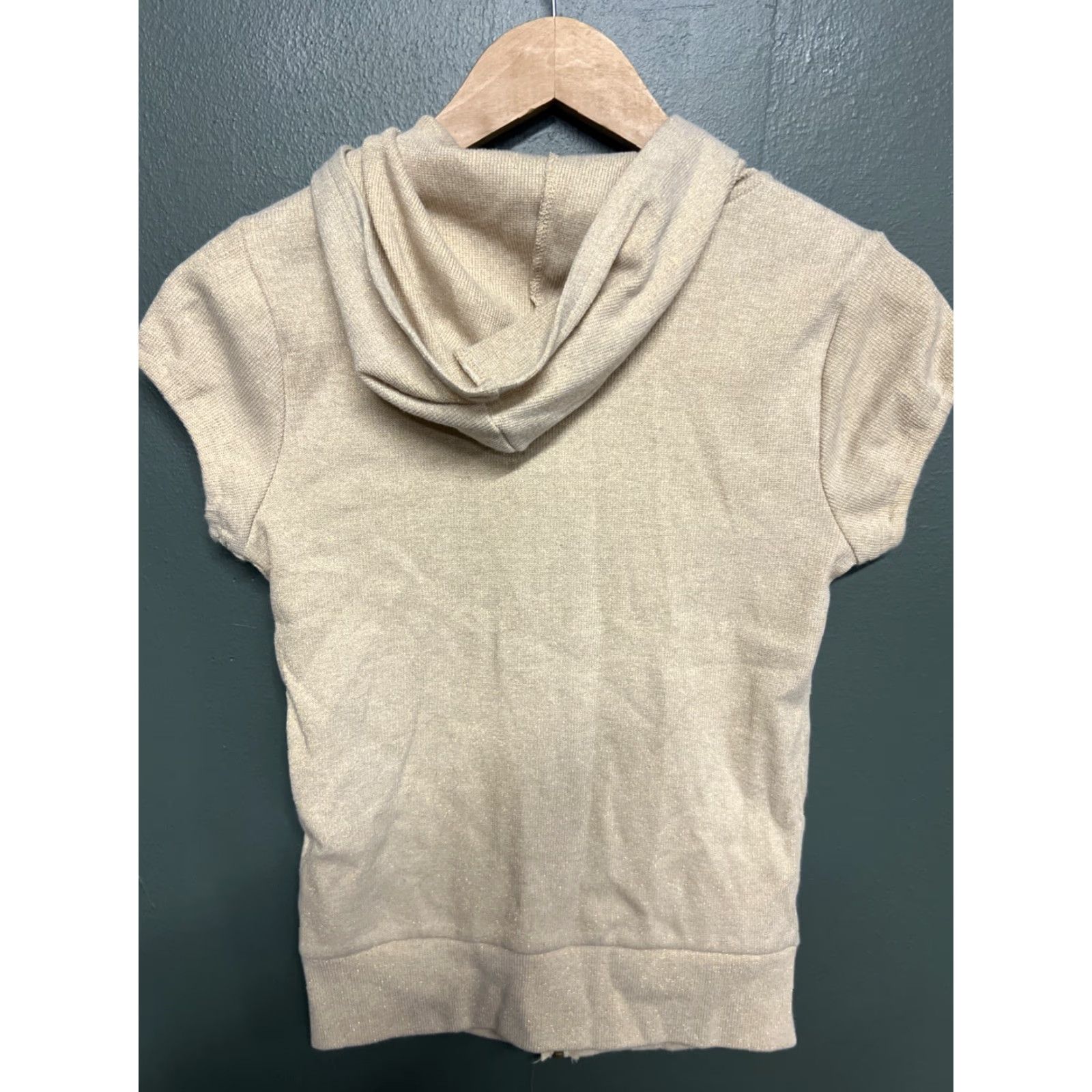 Old Navy VINTAGE Old Navy Full Zip Y2K Sleeveless Hoodie Womens Gold Small Size S / US 4 / IT 40 - 3 Thumbnail
