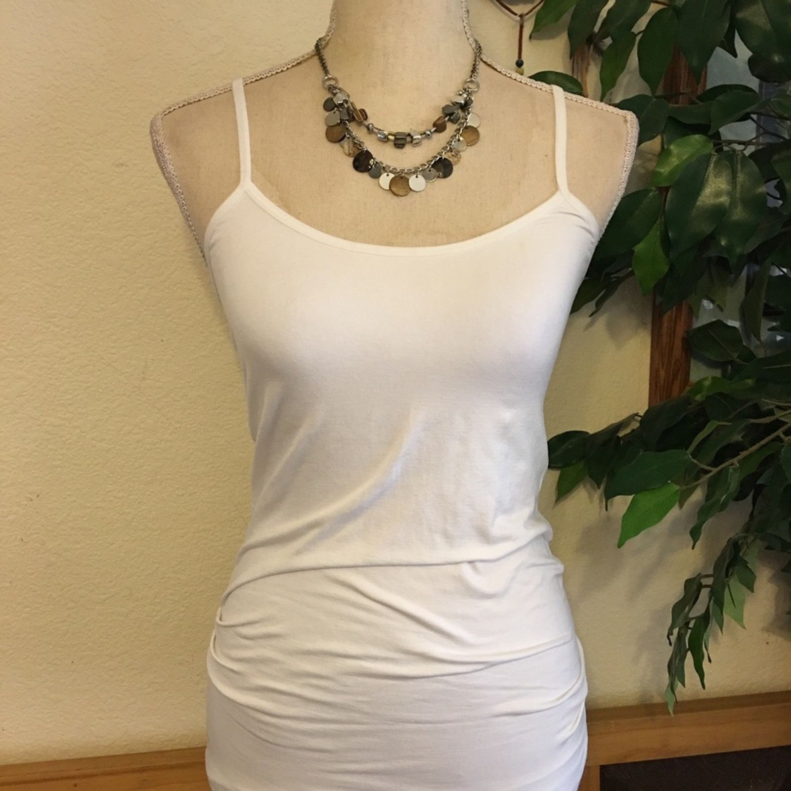 Jewelry Gold/silver/chrome tone multi strand necklace Size ONE SIZE - 4 Thumbnail