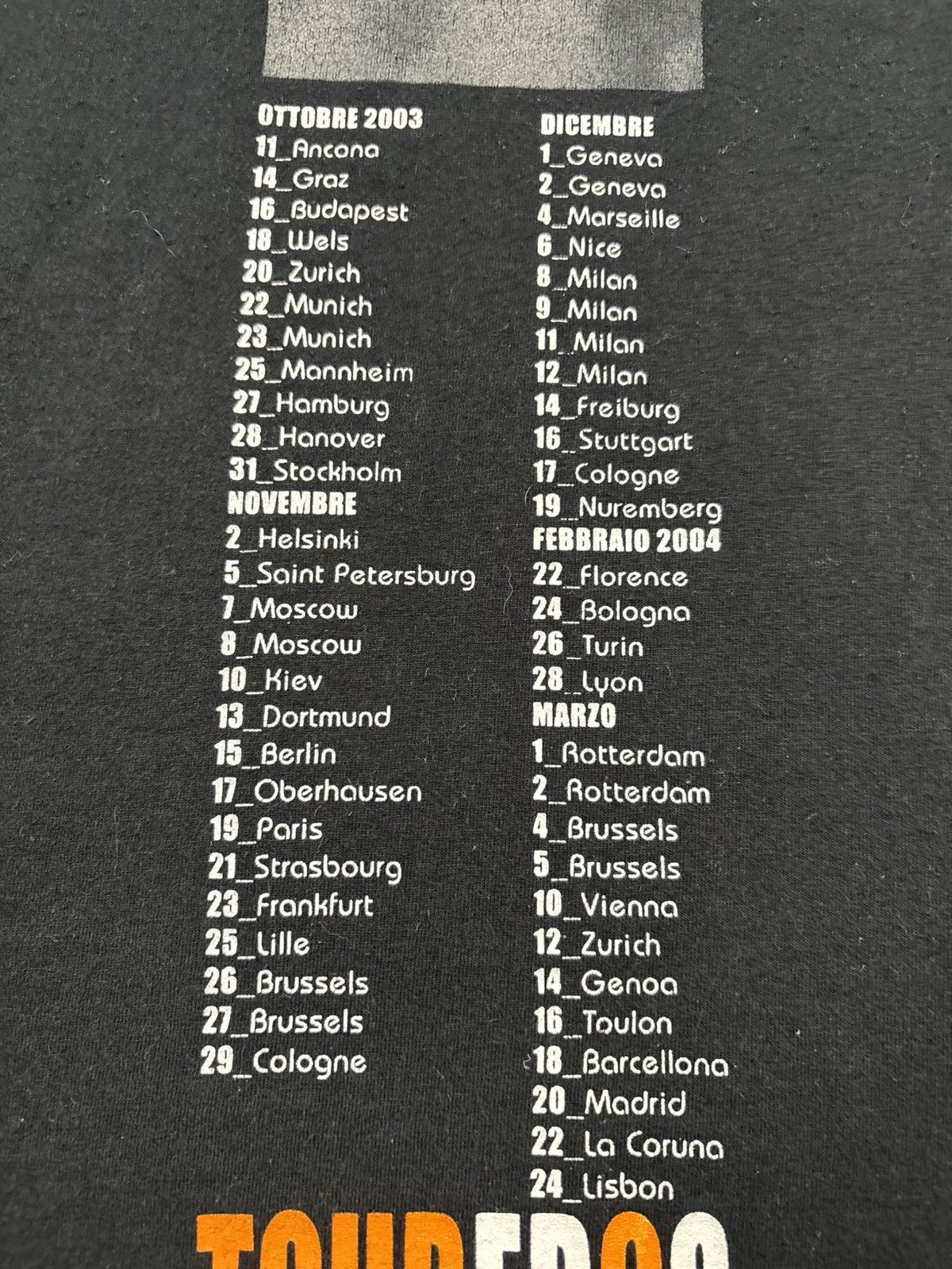 Band Tees Vintage Eros Ramazzotti Toureros 2003/2004 T Shirt Band 00s Size US L / EU 52-54 / 3 - 5 Thumbnail