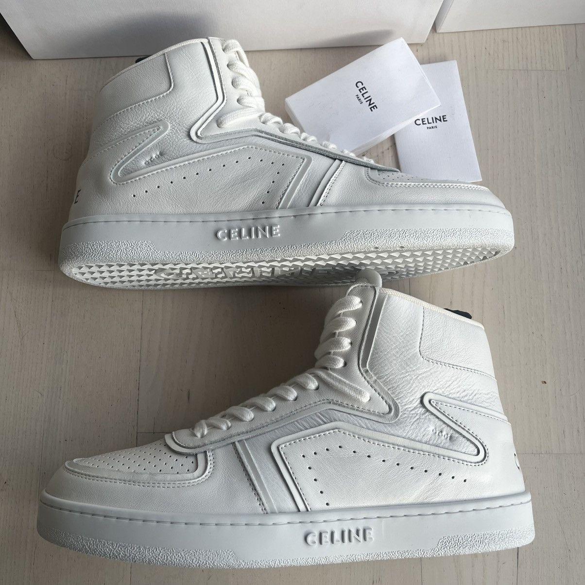 Celine Celine Ct-01 "z" trainer high top sneaker in calfskin, 42 Size US 9 / EU 42 - 1 Thumbnail