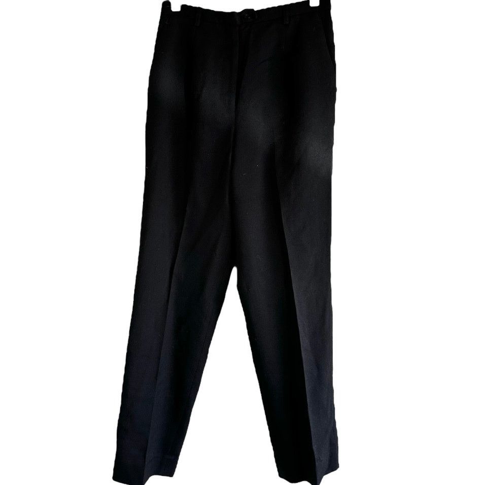 Pendleton Pendleton Pleated Dress Pants Straight Ankle Zip Wool Navy 6 Size 28" / US 6 / IT 42 - 1 Thumbnail