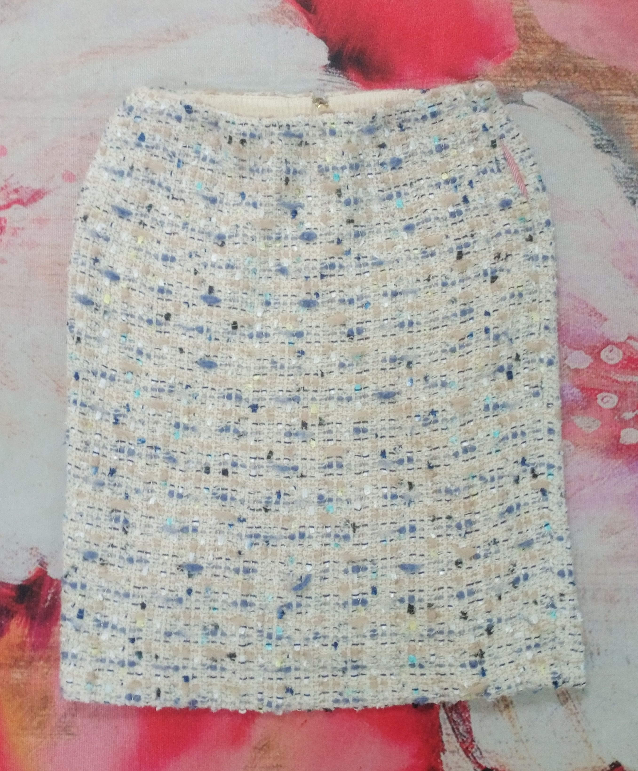 Japanese Brand × Vintage Rare Iconic COOHEM x Yonetomi Tweed Skirts Size 27" / US 4 / IT 40 - 1 Thumbnail