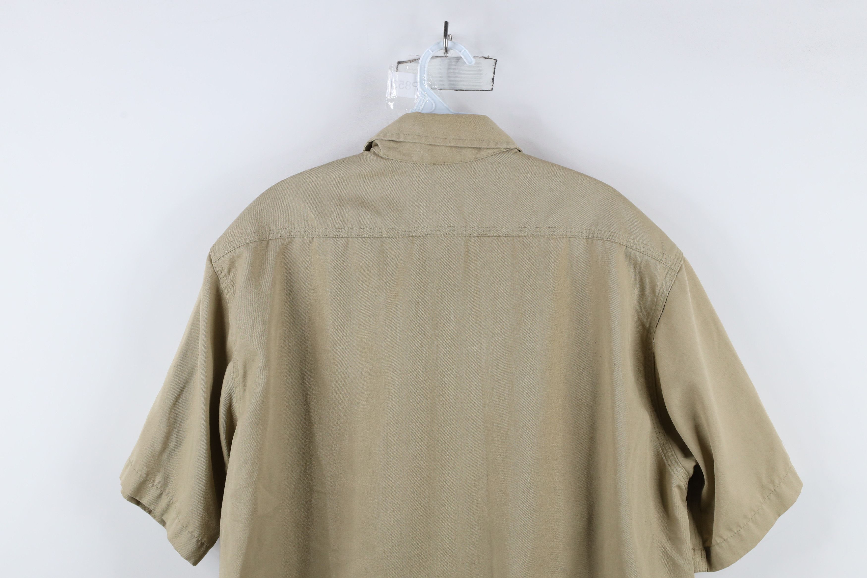 Carhartt × Vintage Vintage 90s Carhartt Out Workwear Mechanic Button Shirt Size US XXL / EU 58 / 5 - 12 Thumbnail