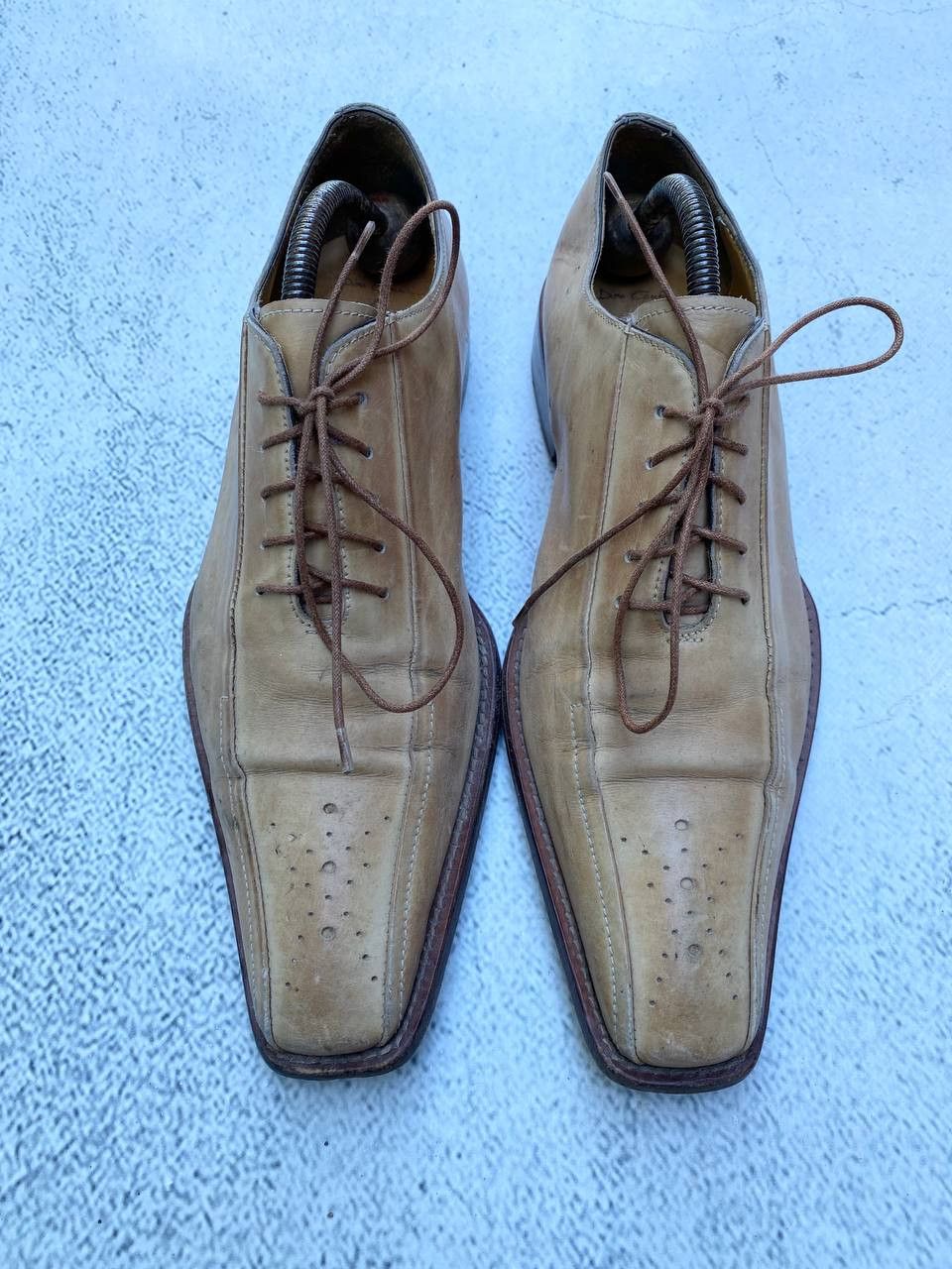 If Six Was Nine Italian Vintage Guidi style Leather Faded Shoes Size US 8 / EU 41 - 4 Thumbnail