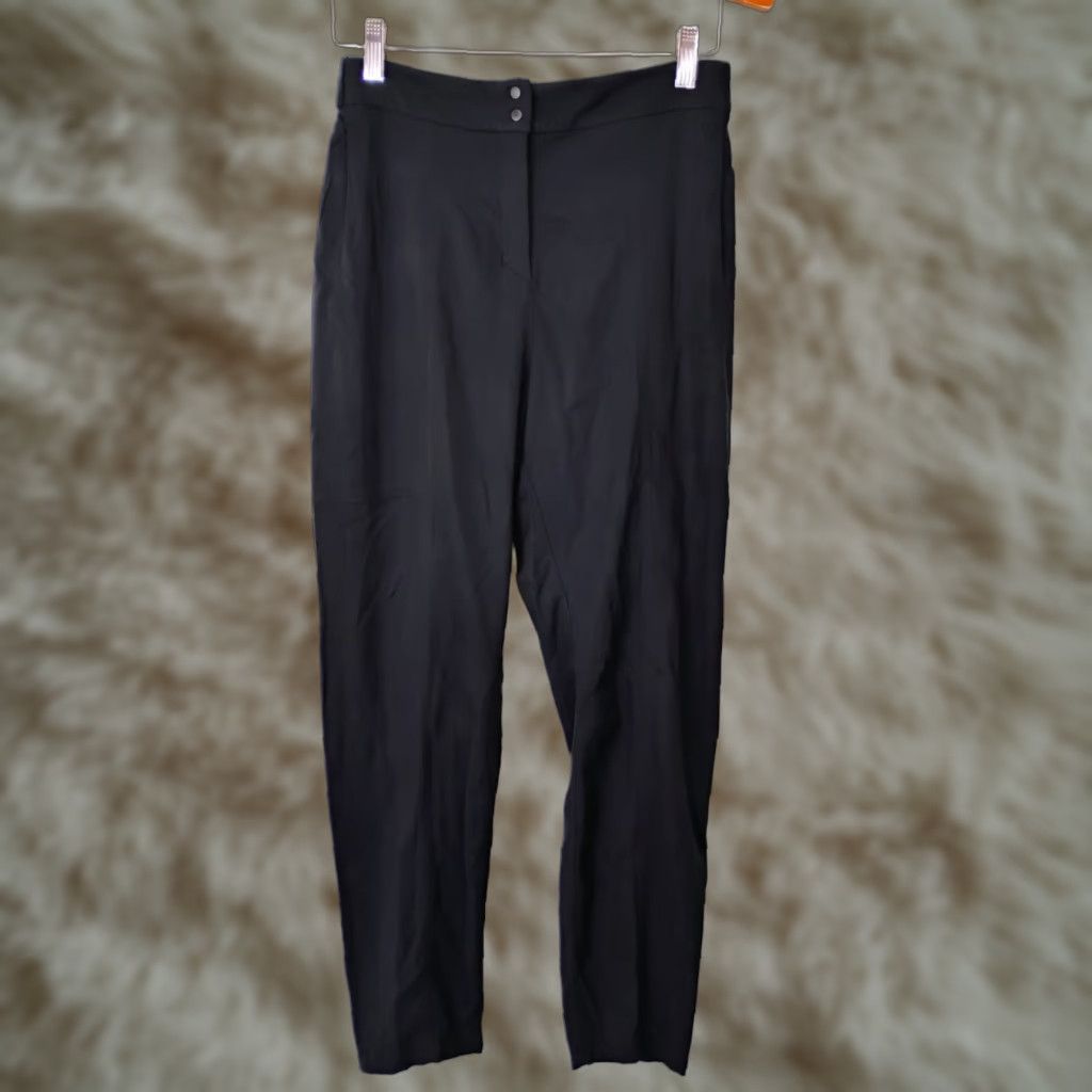 Lululemon Pants Nylon Blend Travel Work Womens 6 Black 26x27 Straight Inseam 27 Pants Womens Regular Size 6 Black Nylon Blend