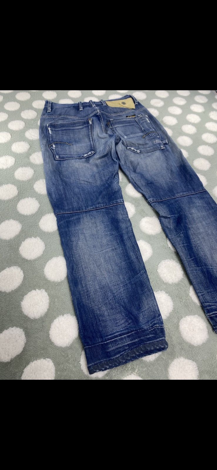 G-Star Vintage G Star Raw 3301 Steel Loose Tapered Button Fly Size US 29 - 22 Thumbnail